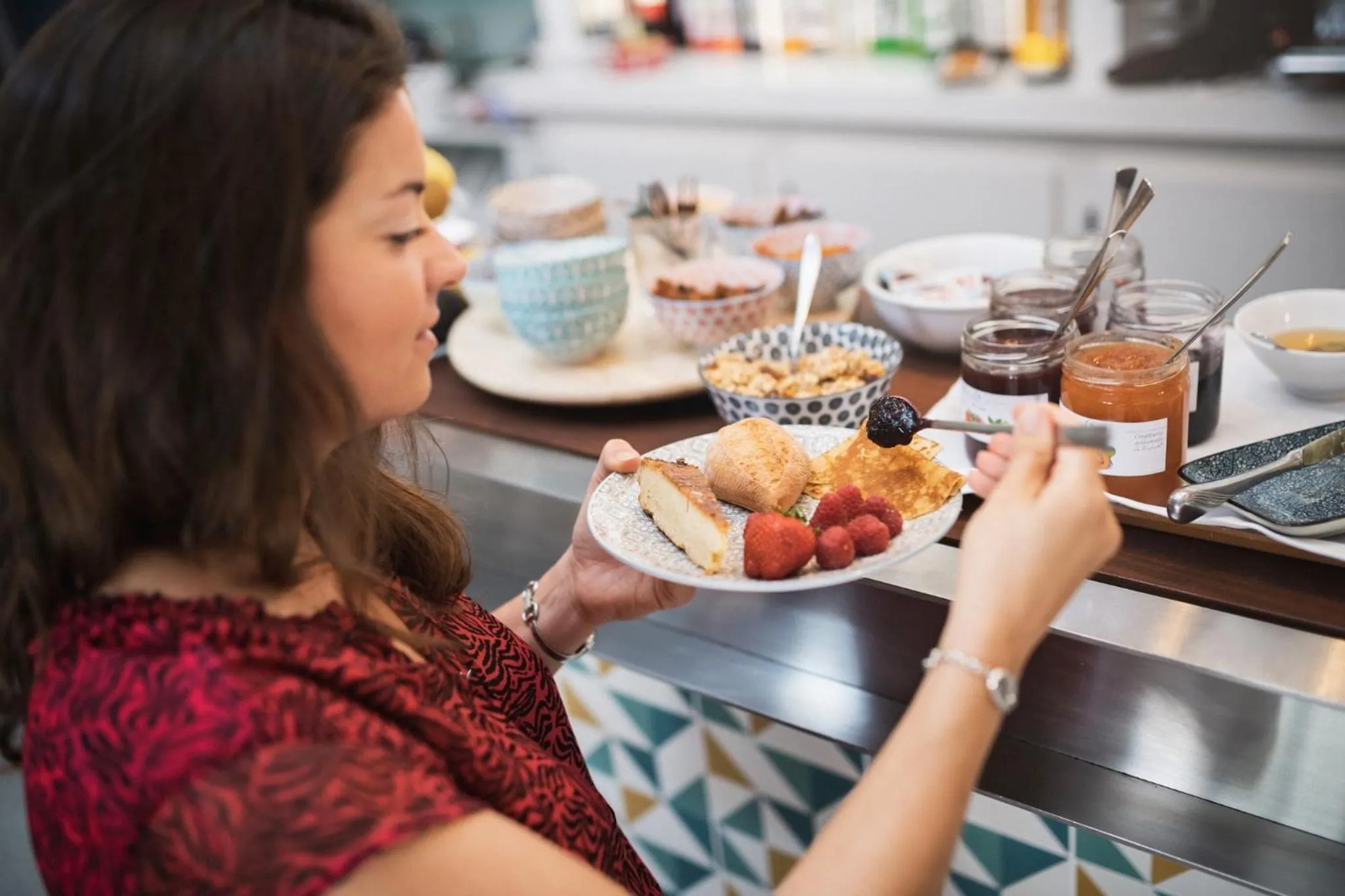 Breakfast in Hôtel De La Vallée