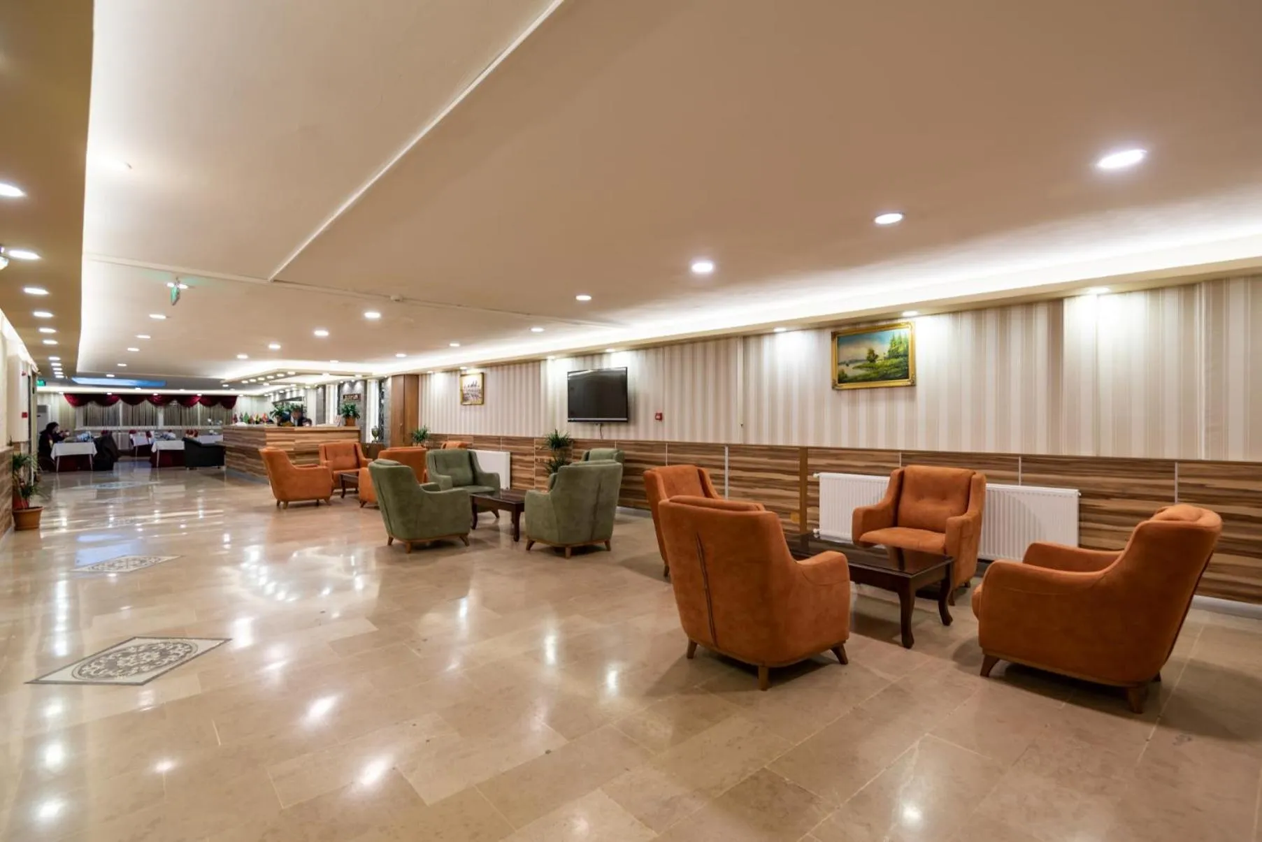 Lobby or reception in DİNAR HOTEL