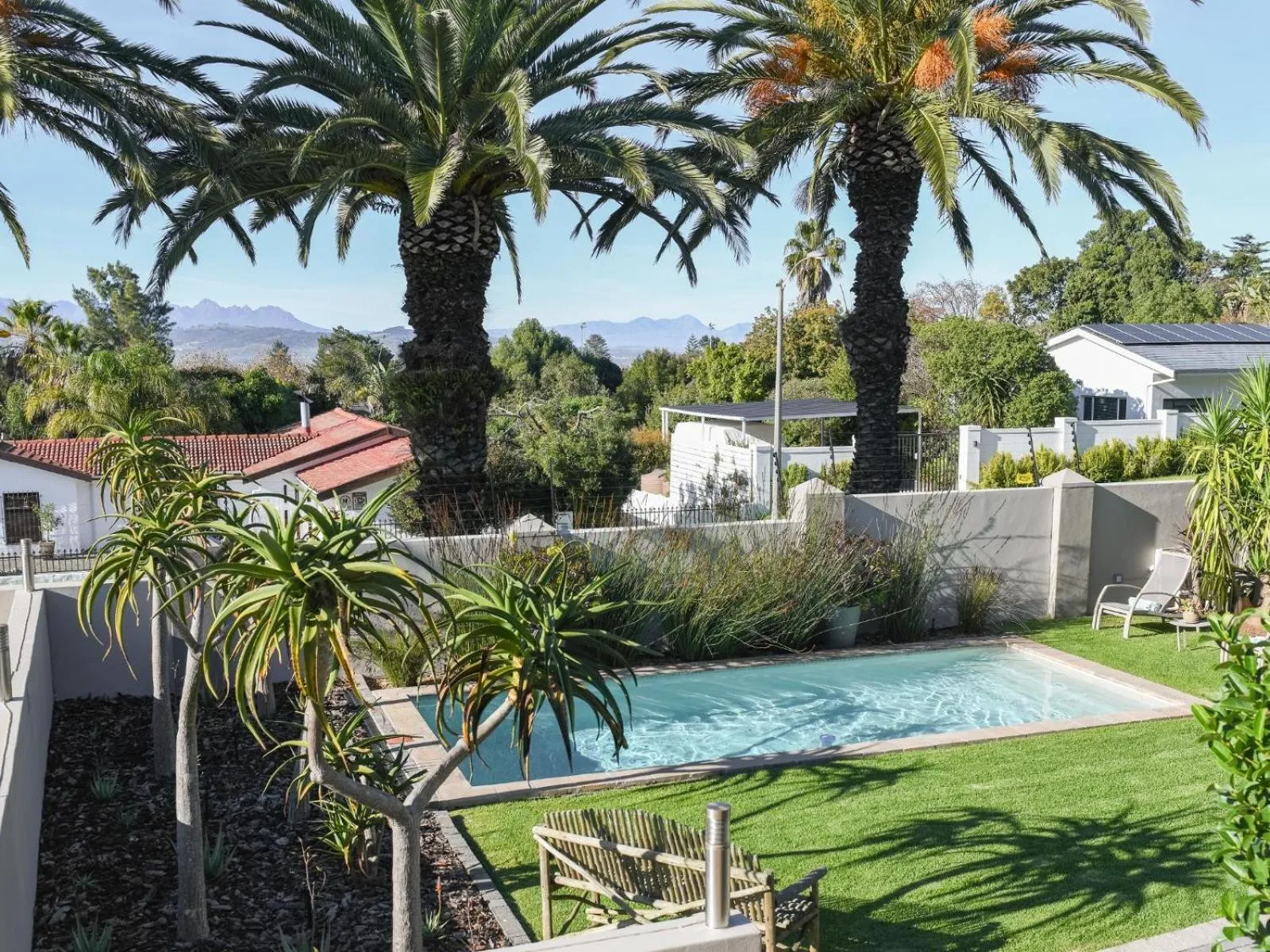 Pool view in Four Palms Accommodation