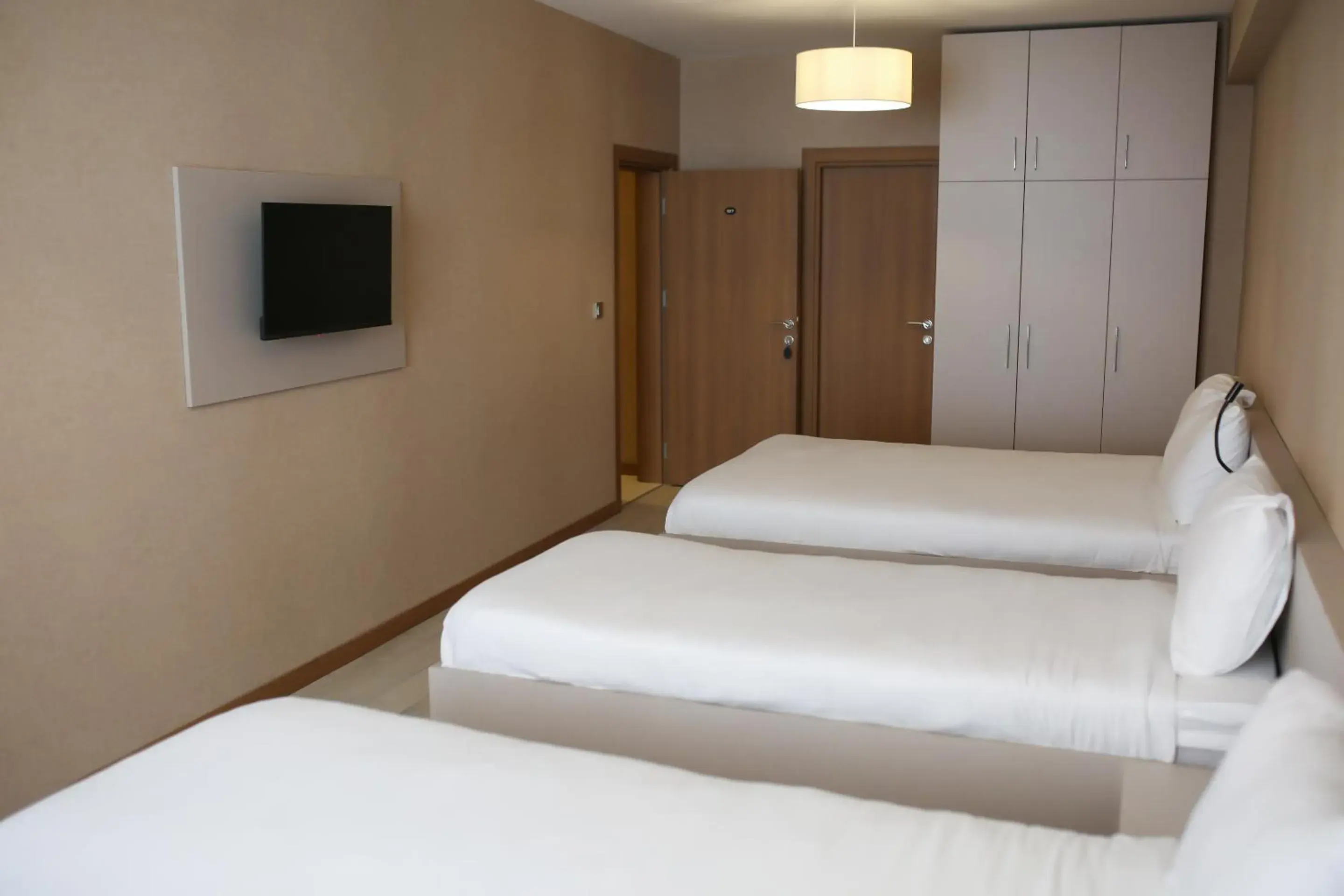 Bed in Hotel Cinas Bed in Hotel Cinas