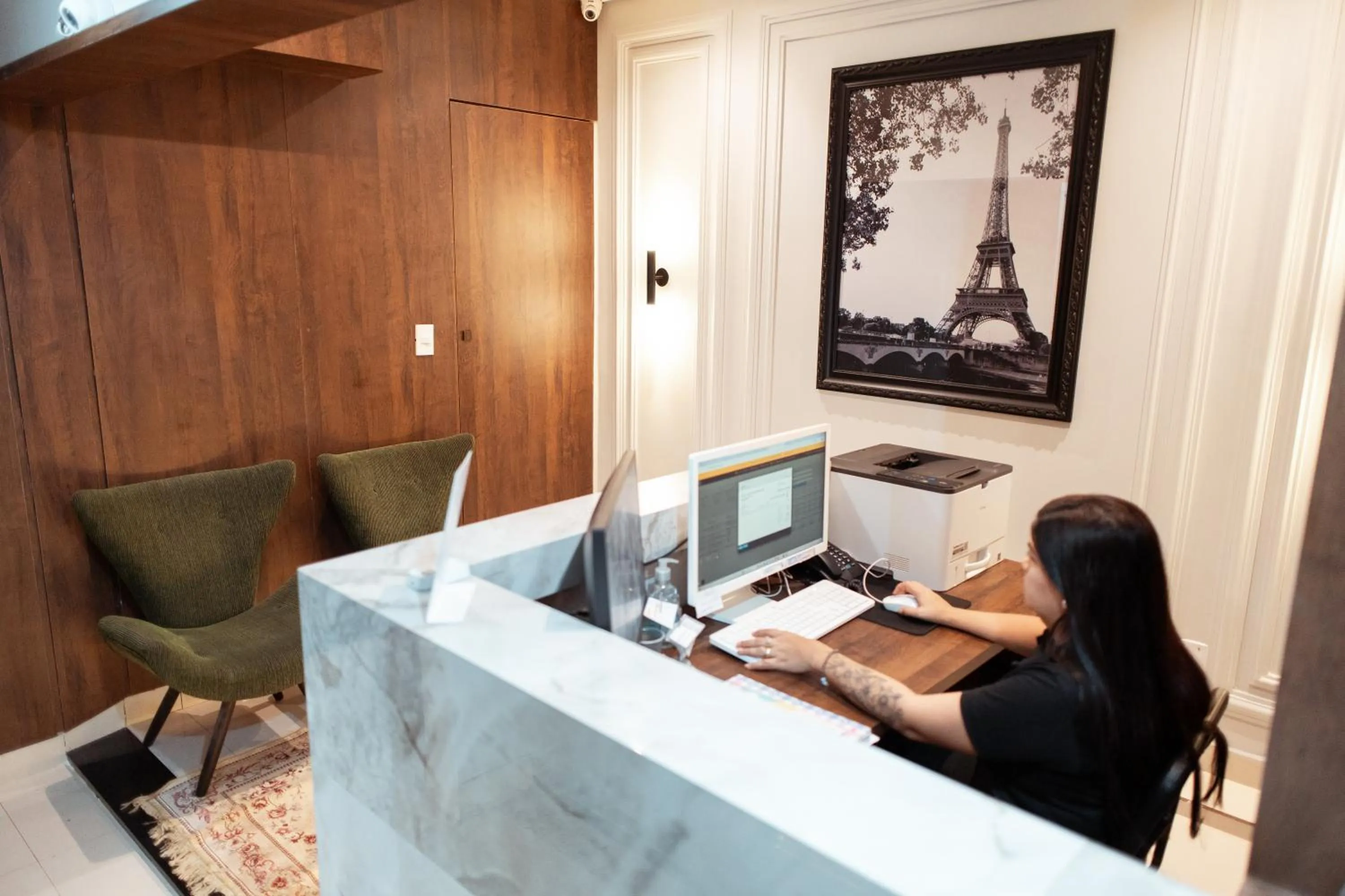 Lobby or reception in Paris Hotel by H Hotéis - Business