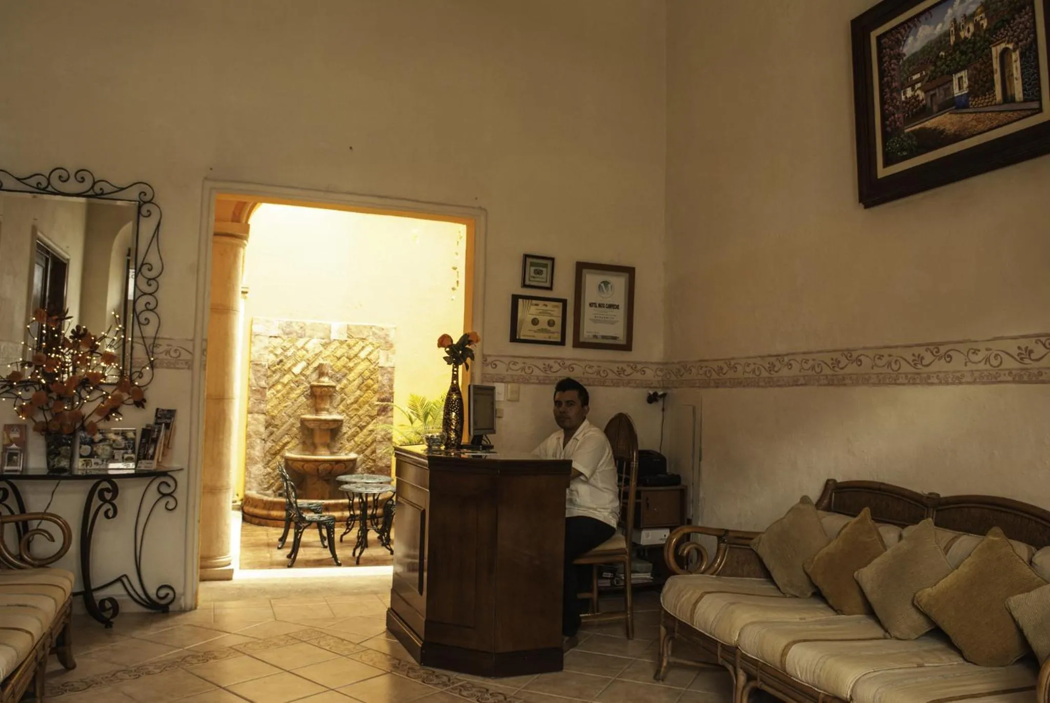 Lobby or reception in Maya Campeche Hotel