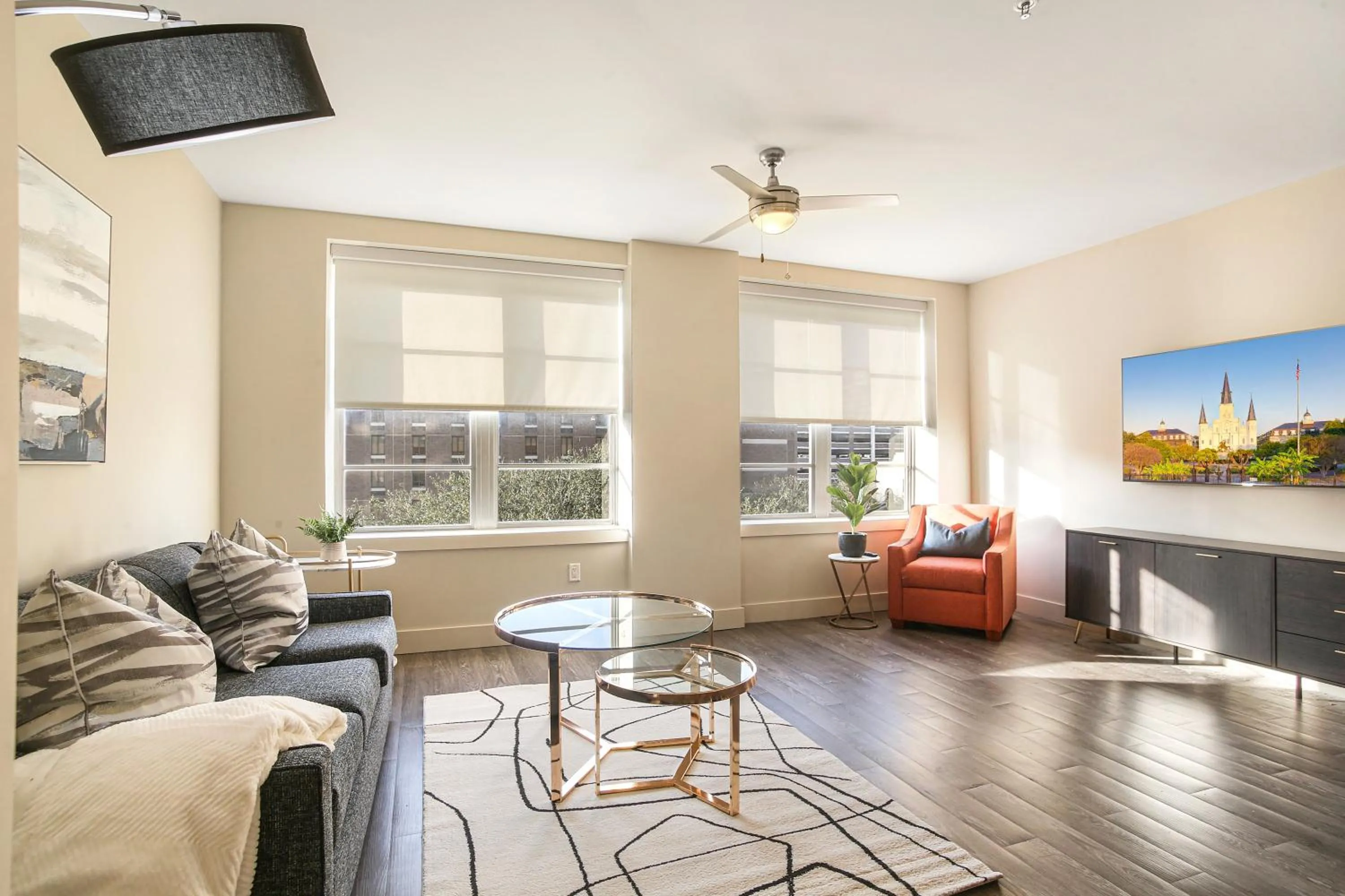 Living room in Modern & Fully Furnished Apartments in the Heart of the City