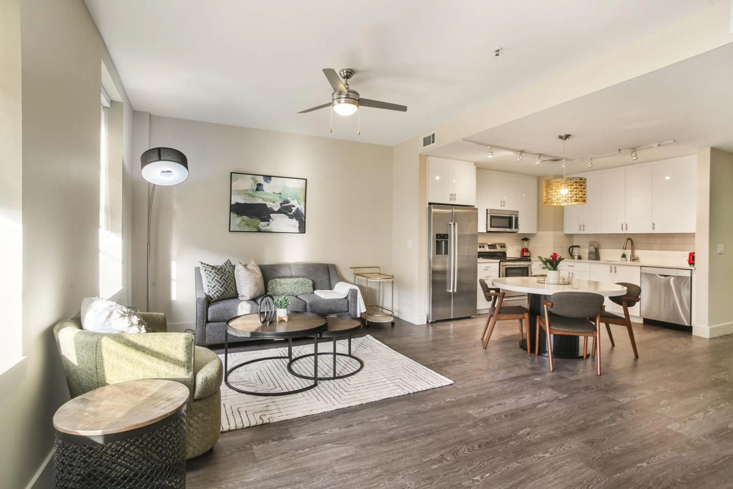 Living room in Modern & Fully Furnished Apartments in the Heart of the City