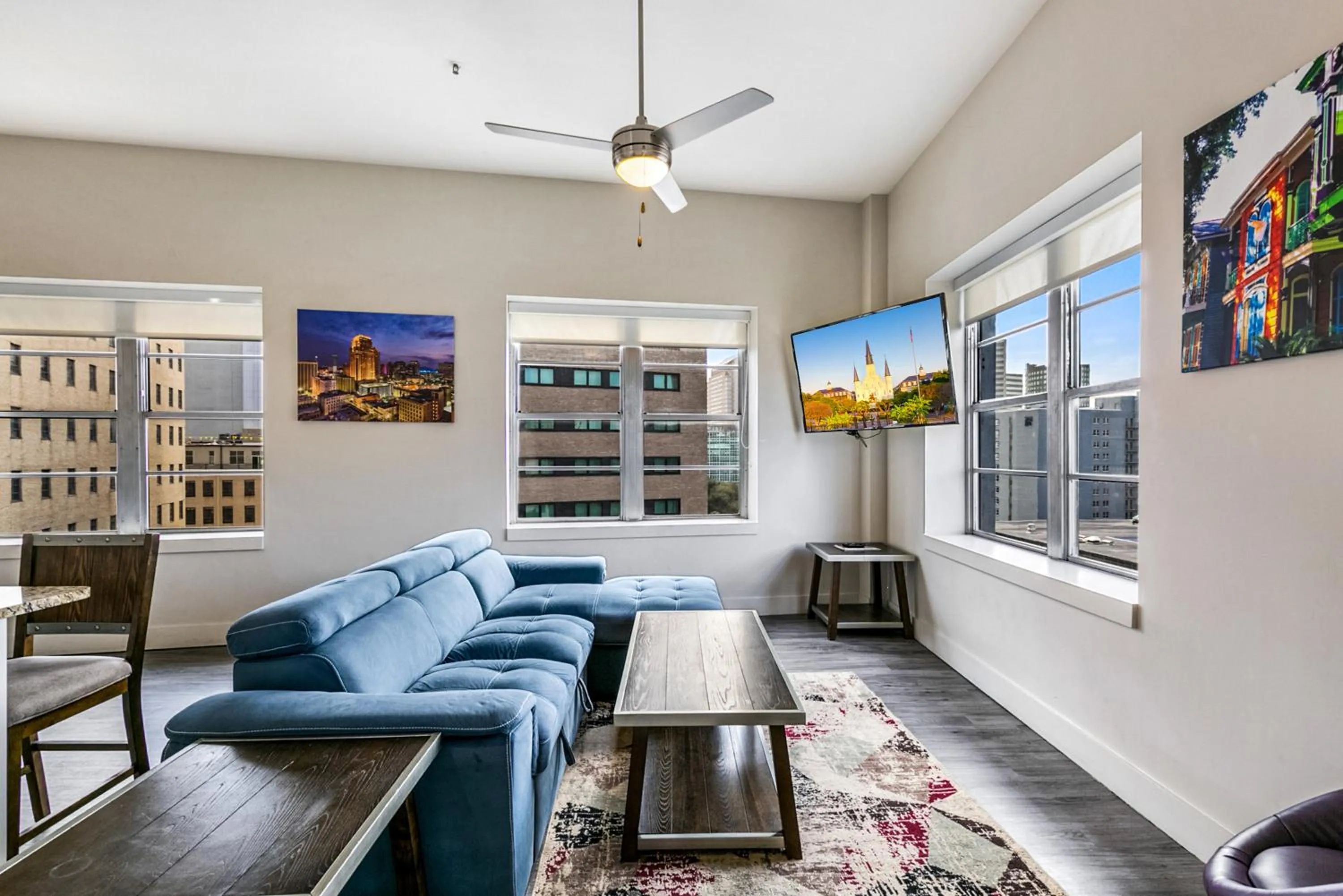 Living room in Modern & Fully Furnished Apartments in the Heart of the City