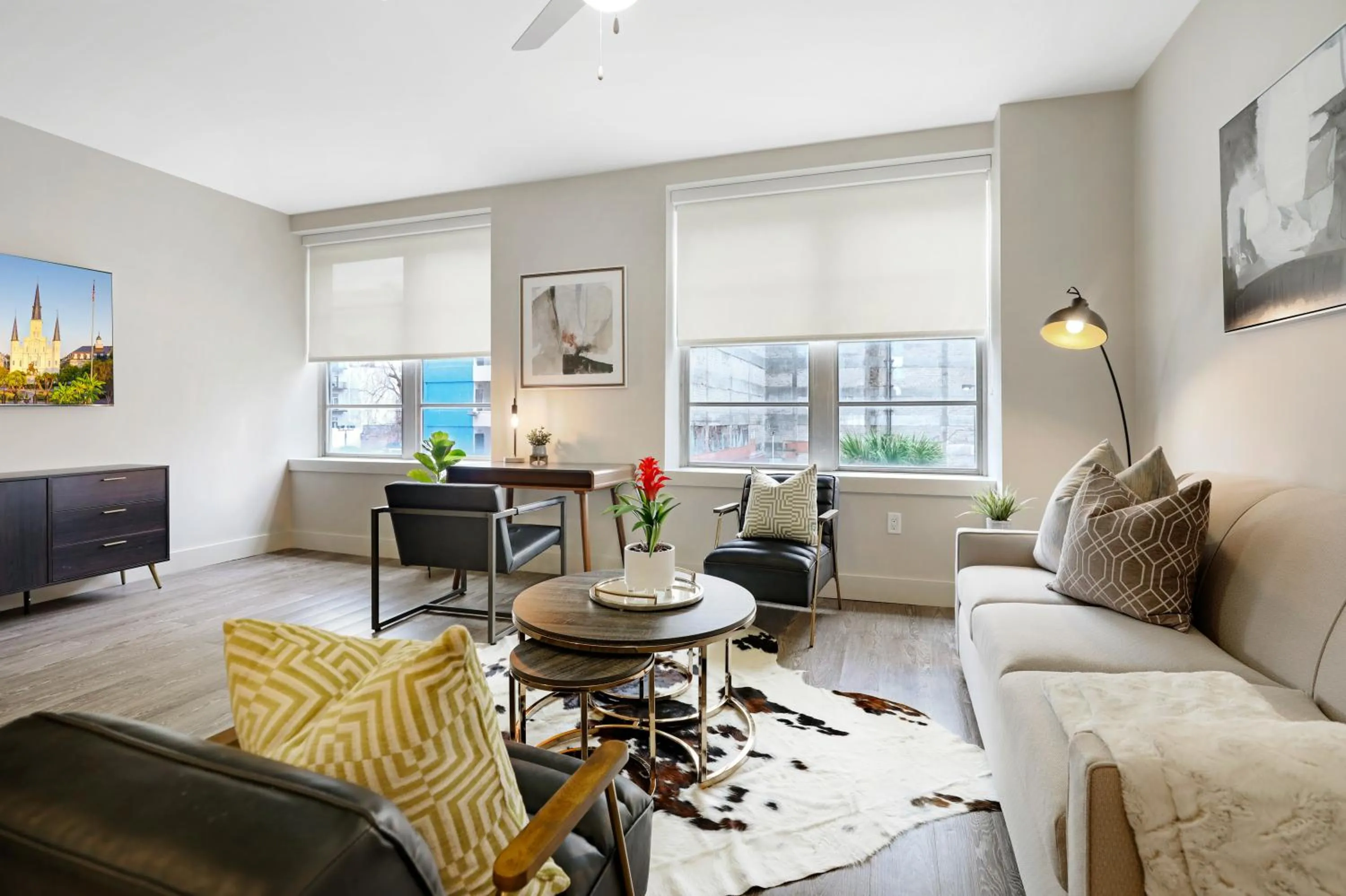 Living room in Modern & Fully Furnished Apartments in the Heart of the City