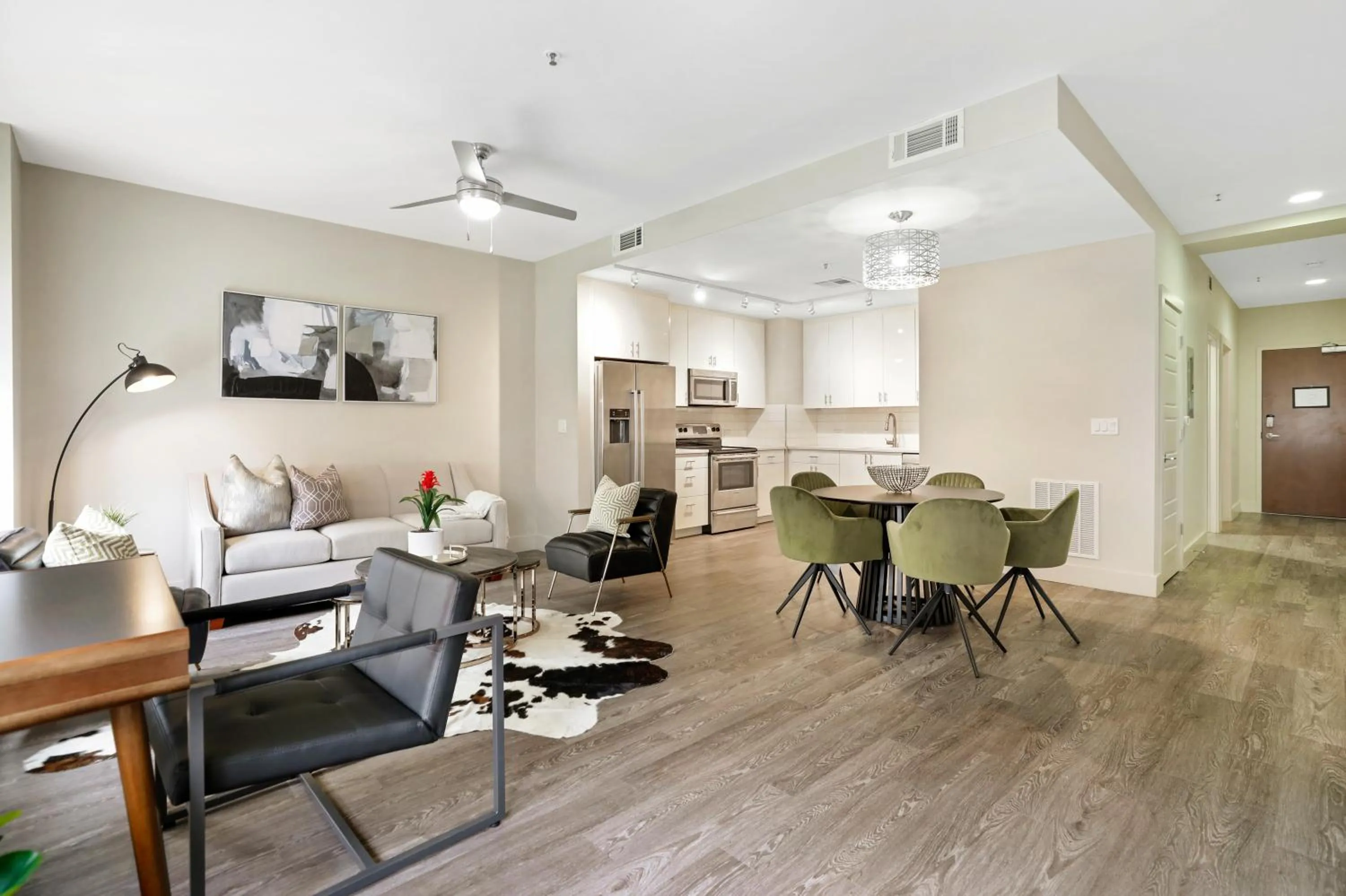 Living room in Modern & Fully Furnished Apartments in the Heart of the City