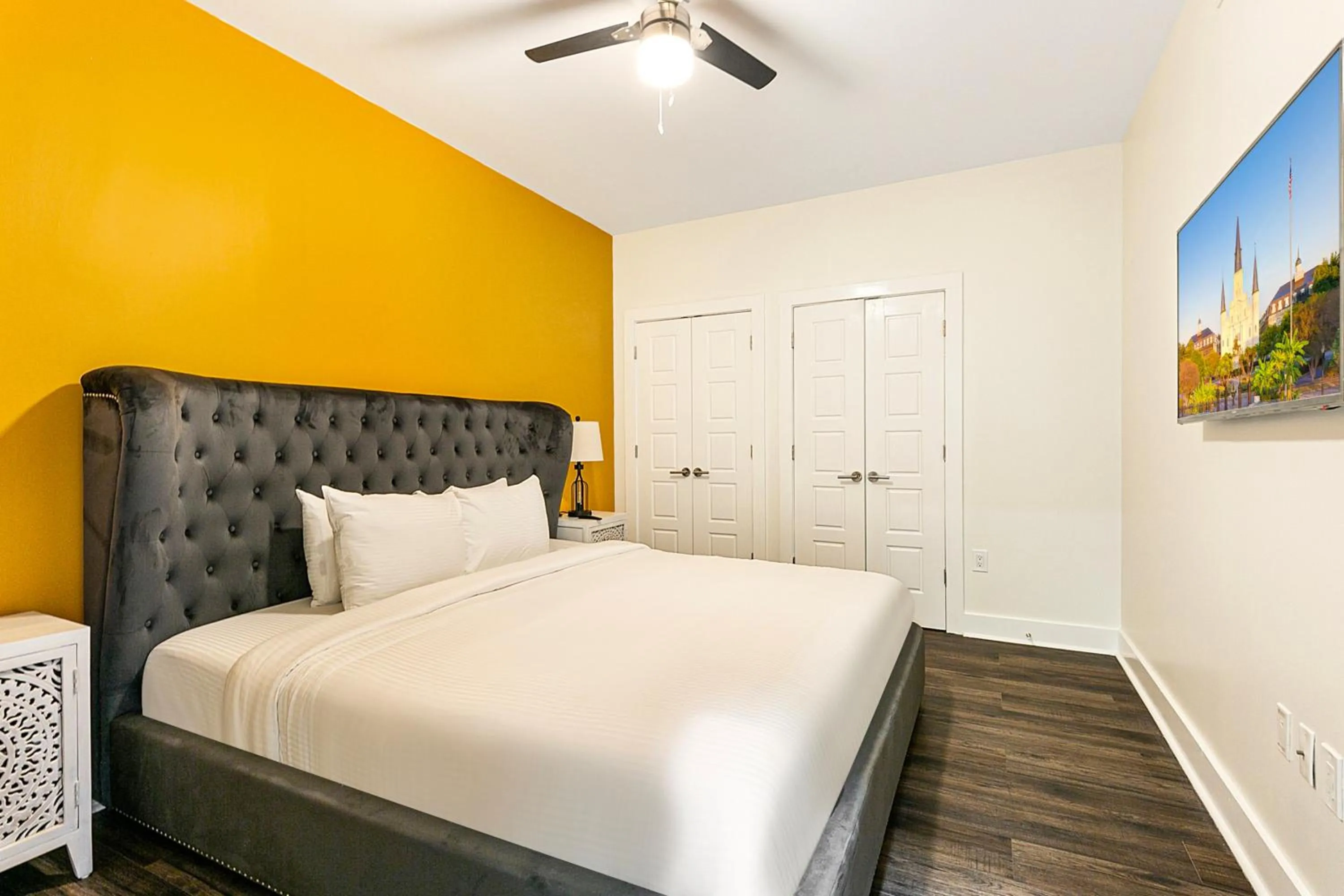 Bedroom, Bed in Modern & Fully Furnished Apartments in the Heart of the City