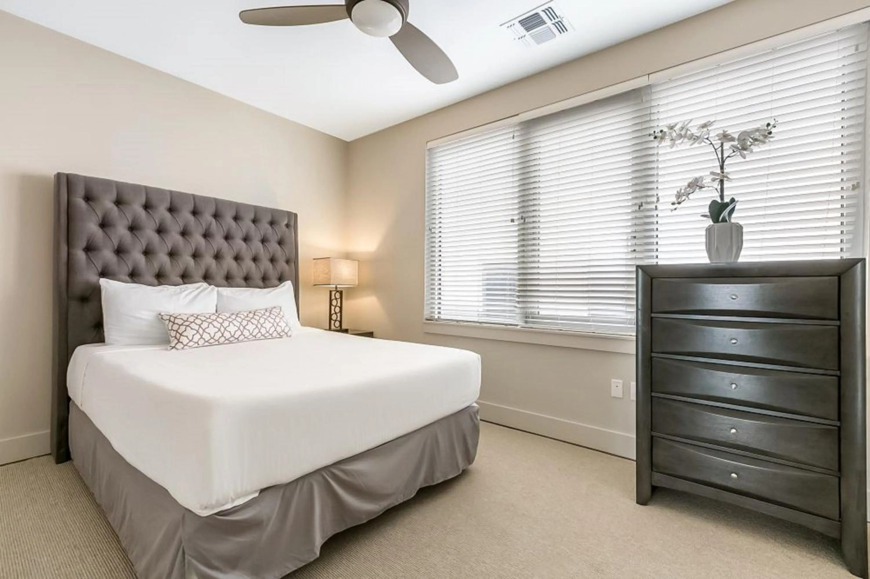 Bedroom, Bed in Modern & Fully Furnished Apartments in the Heart of the City