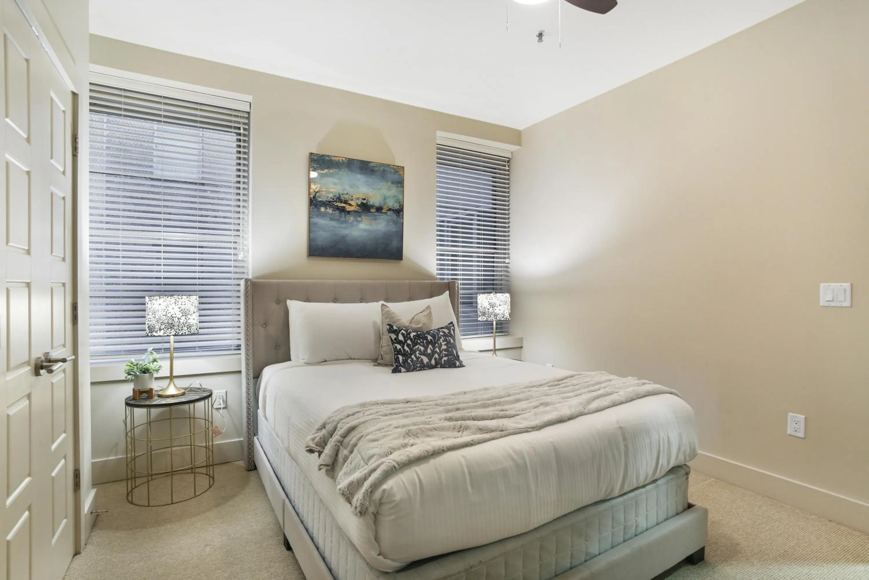 Bedroom, Bed in Modern & Fully Furnished Apartments in the Heart of the City