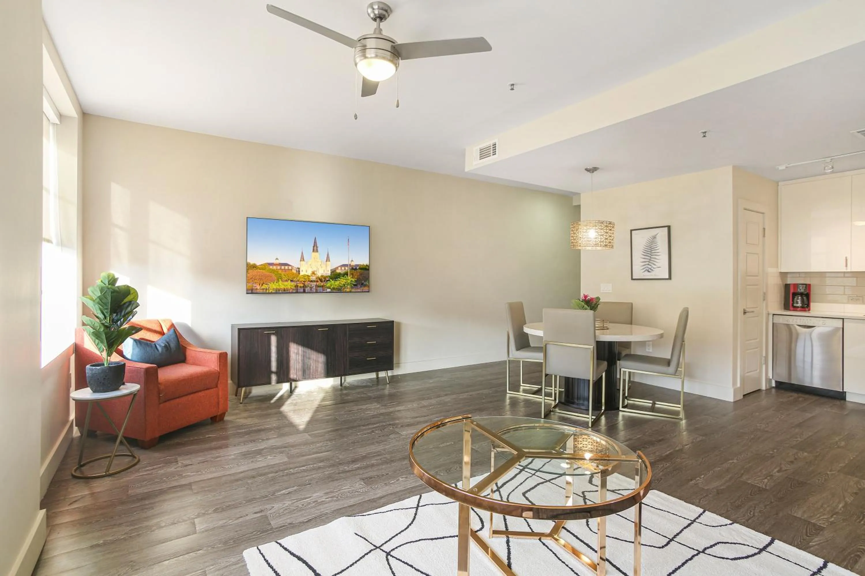 Living room in Modern & Fully Furnished Apartments in the Heart of the City