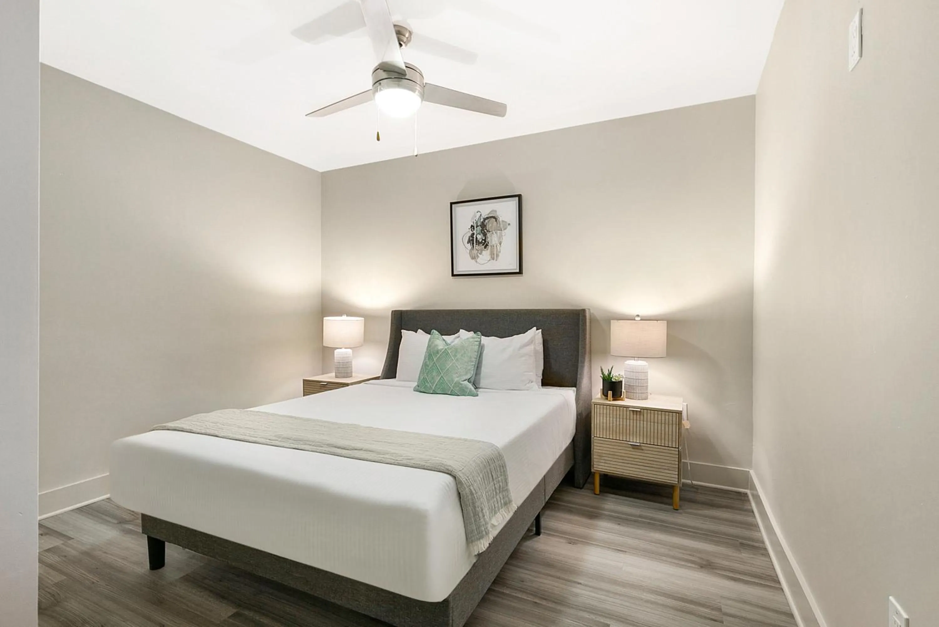 Bedroom, Bed in Modern & Fully Furnished Apartments in the Heart of the City