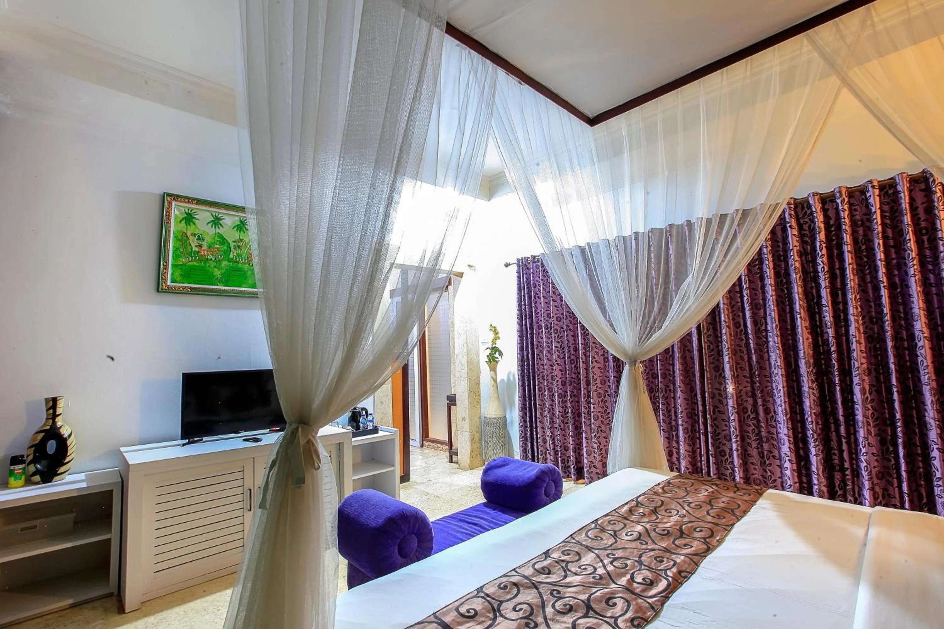 Bed in Lavender Villa & Spa