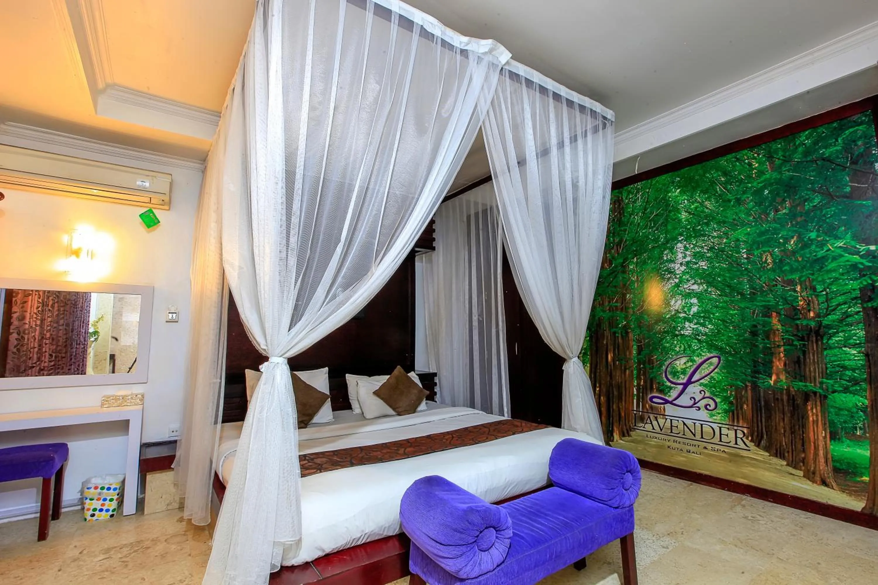 Bed in Lavender Villa & Spa