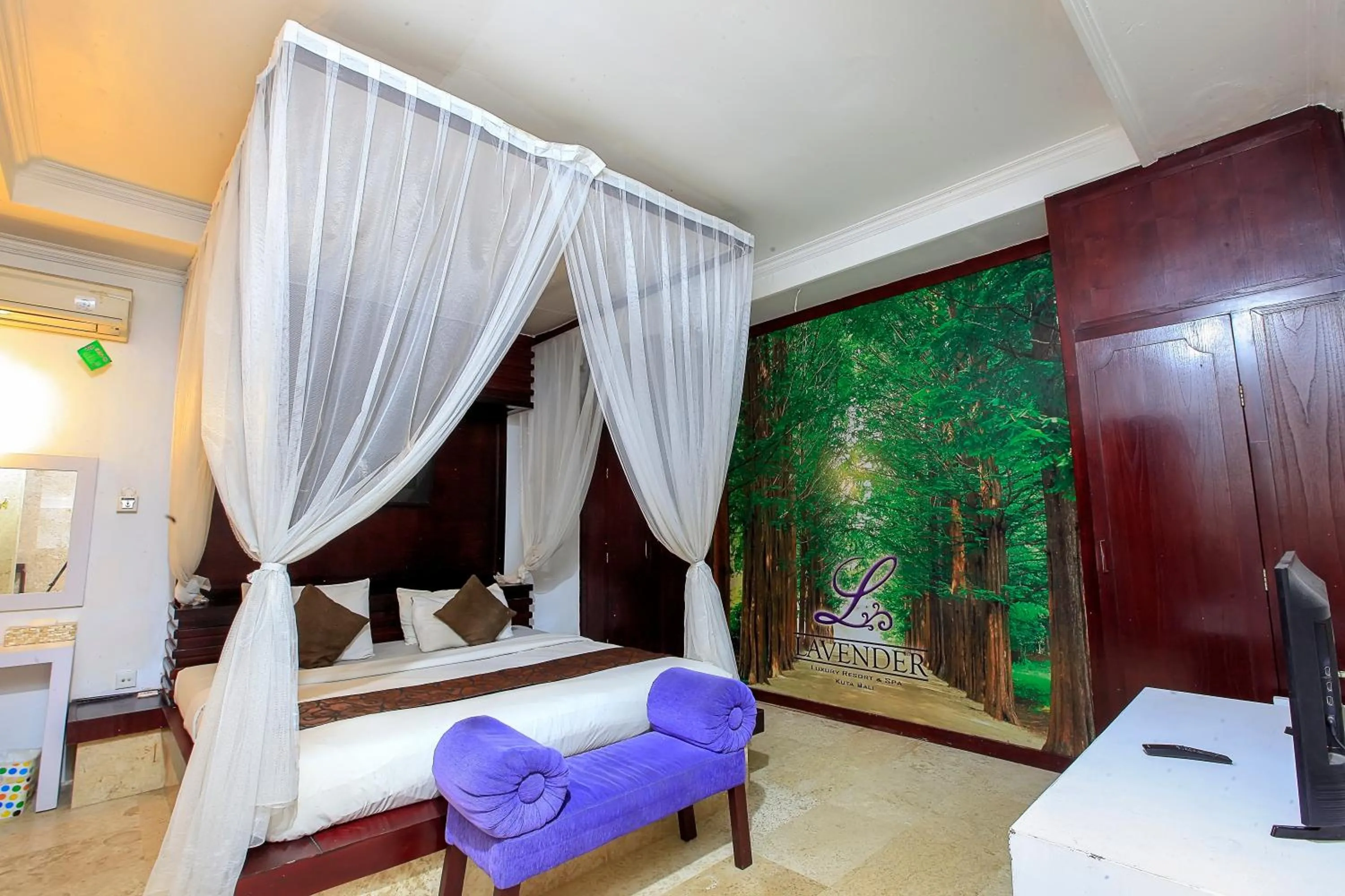 Bed in Lavender Villa & Spa