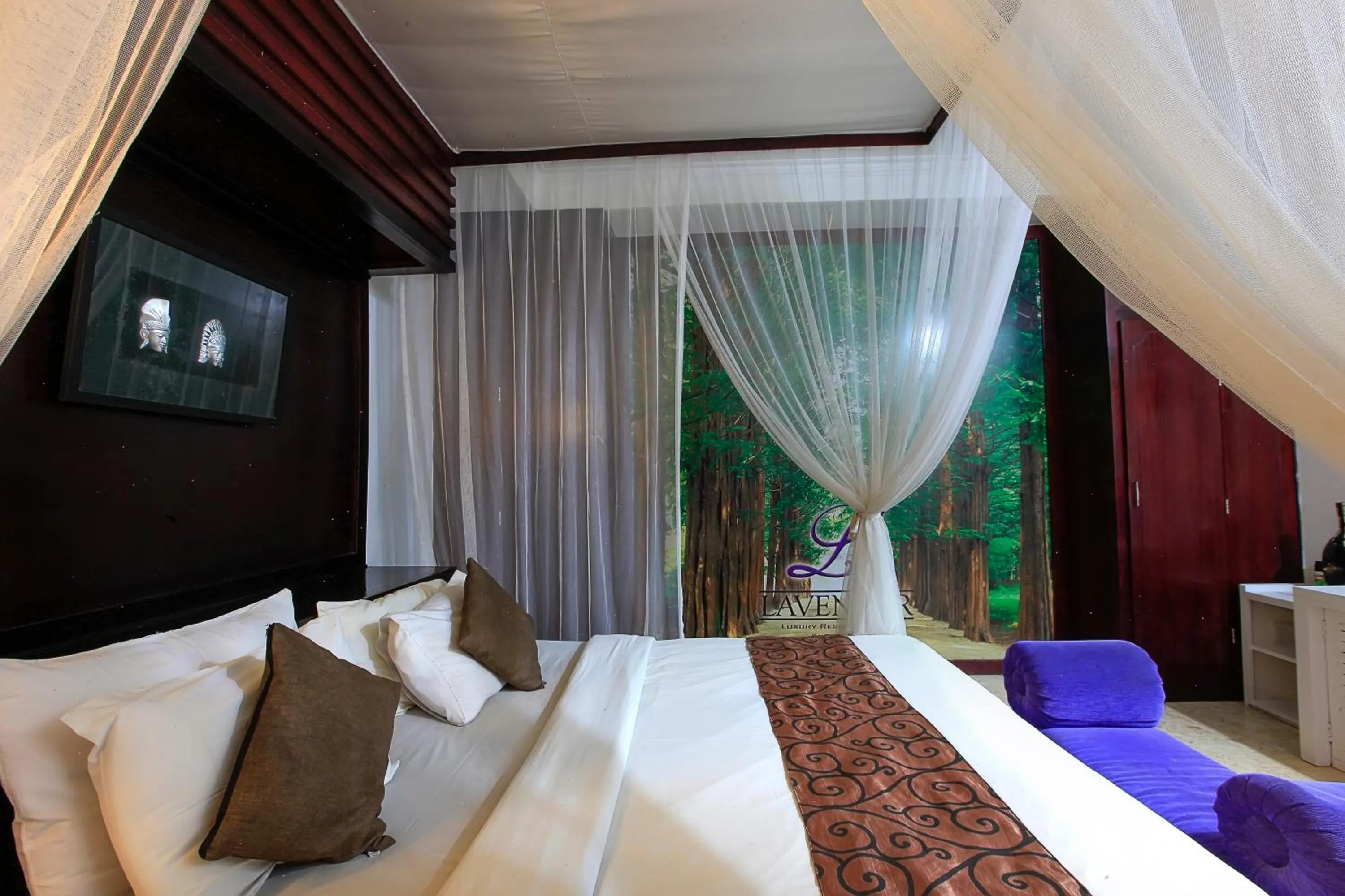 Bed in Lavender Villa & Spa