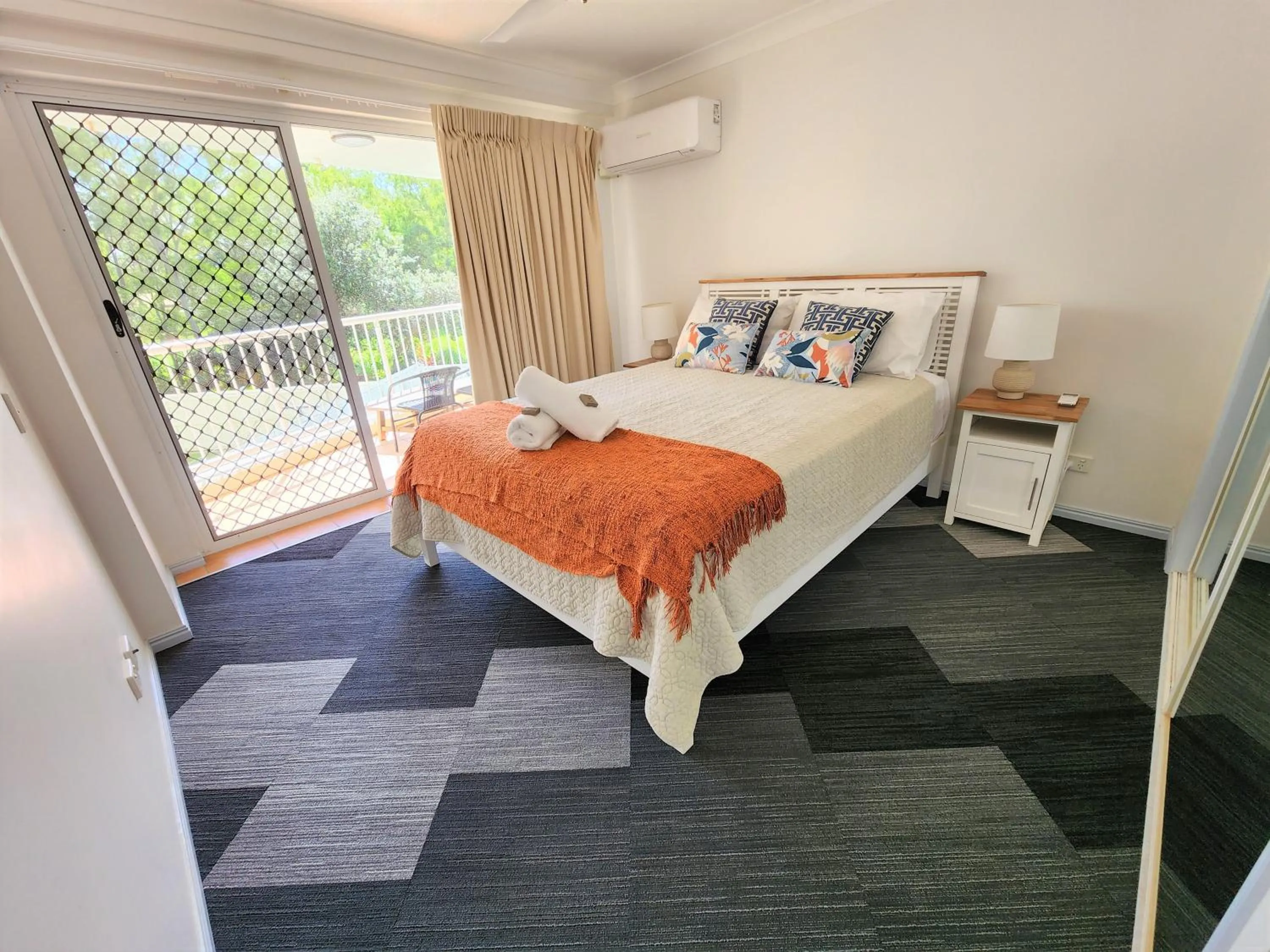 Bed in Fairways Golf & Beach Retreat Bribie Island