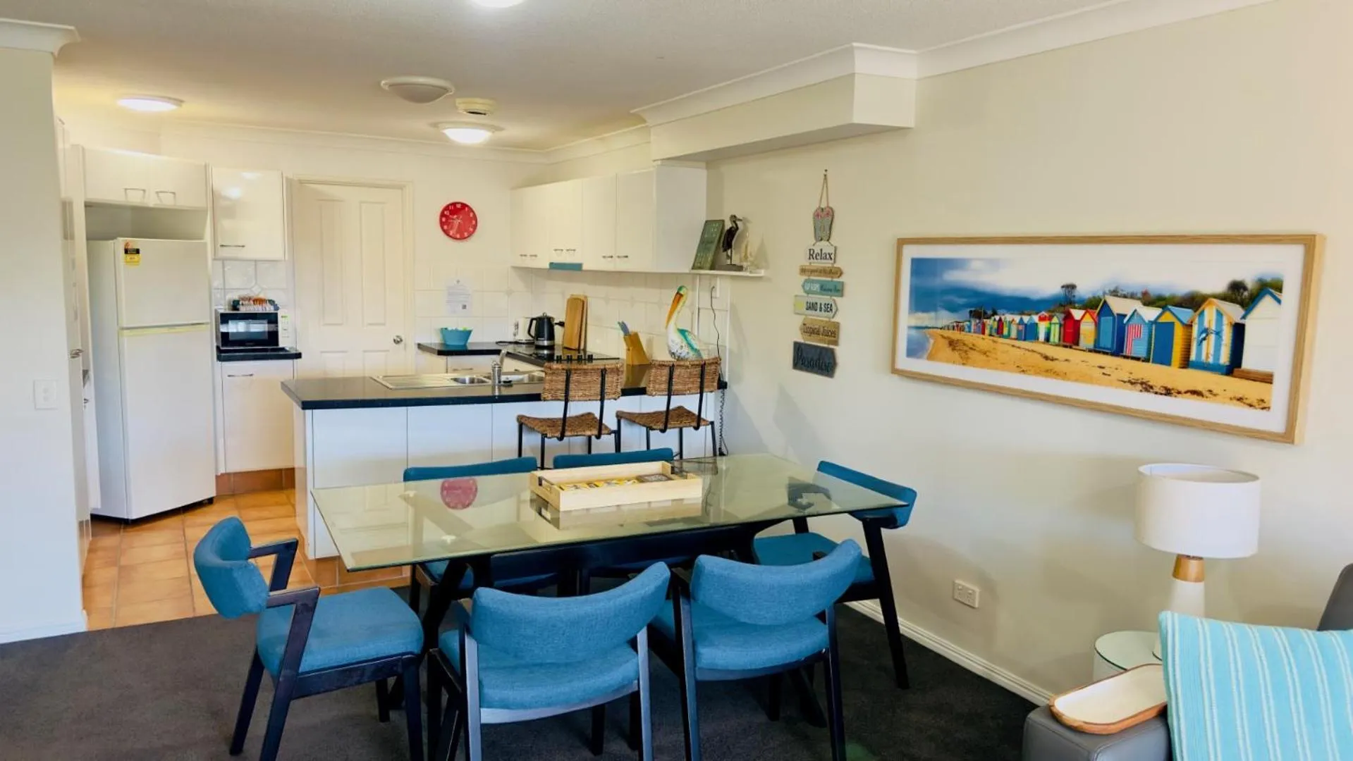 Dining area in Fairways Golf & Beach Retreat Bribie Island