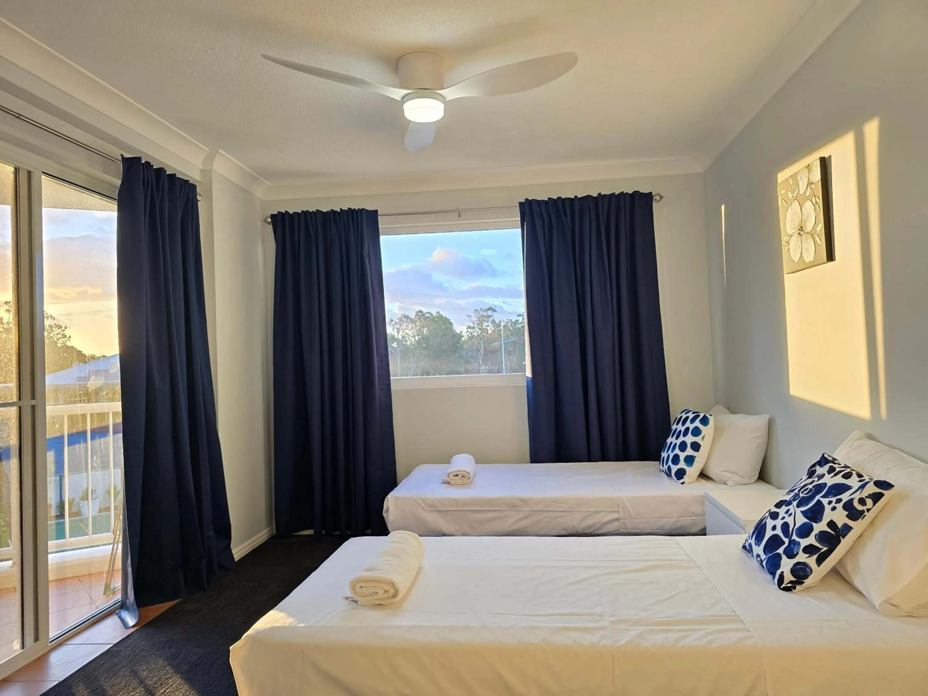 Bedroom, Bed in Fairways Golf & Beach Retreat Bribie Island