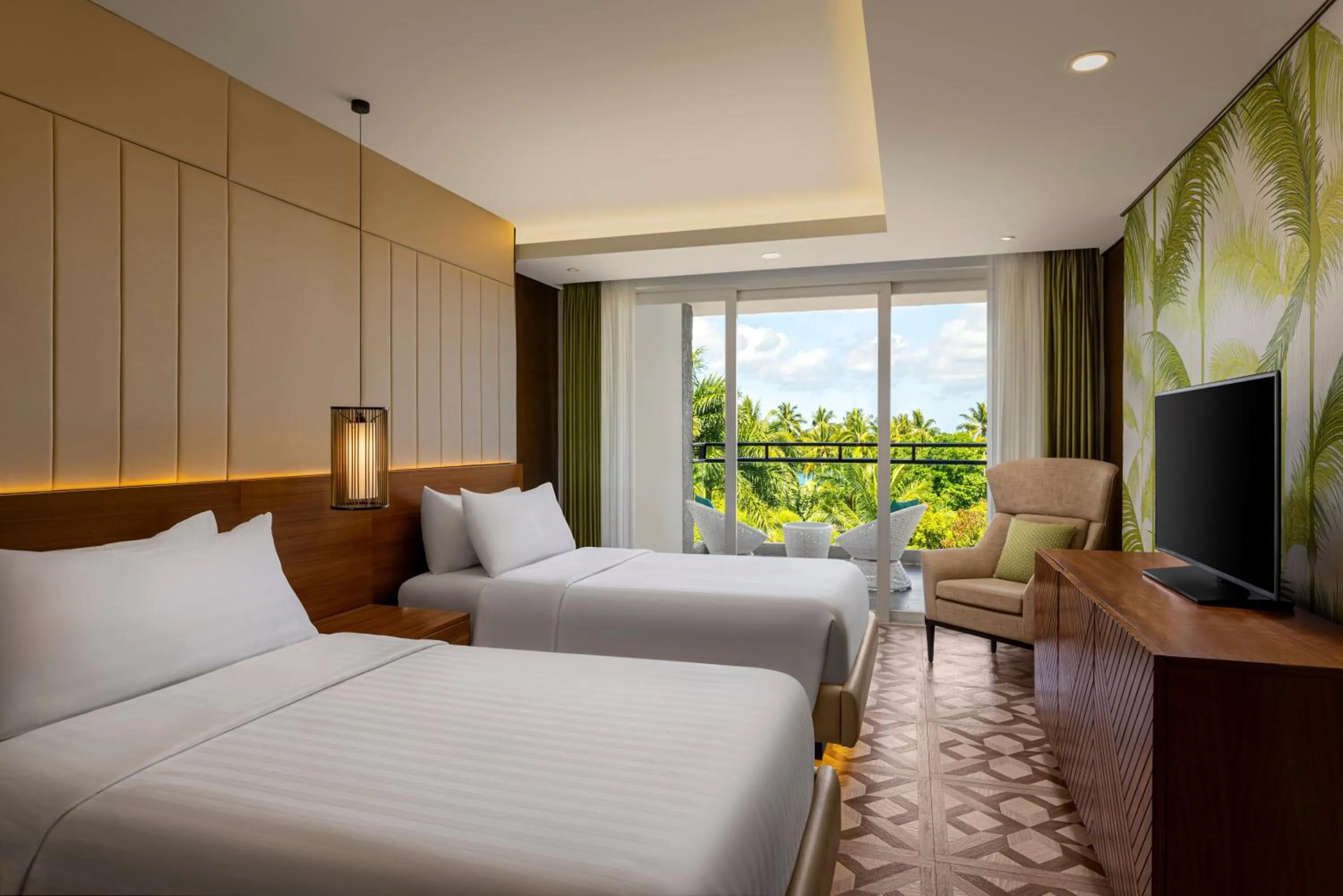 Bed in Movenpick Resort & Spa Boracay