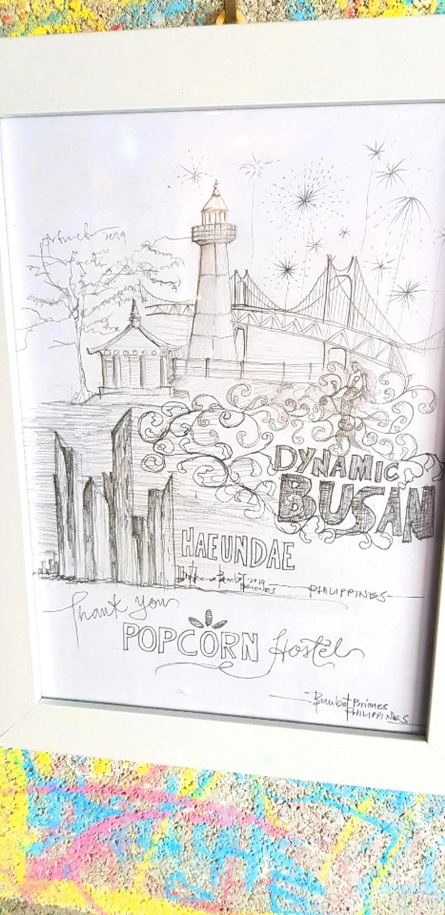 On site in Busan Popcorn Hostel