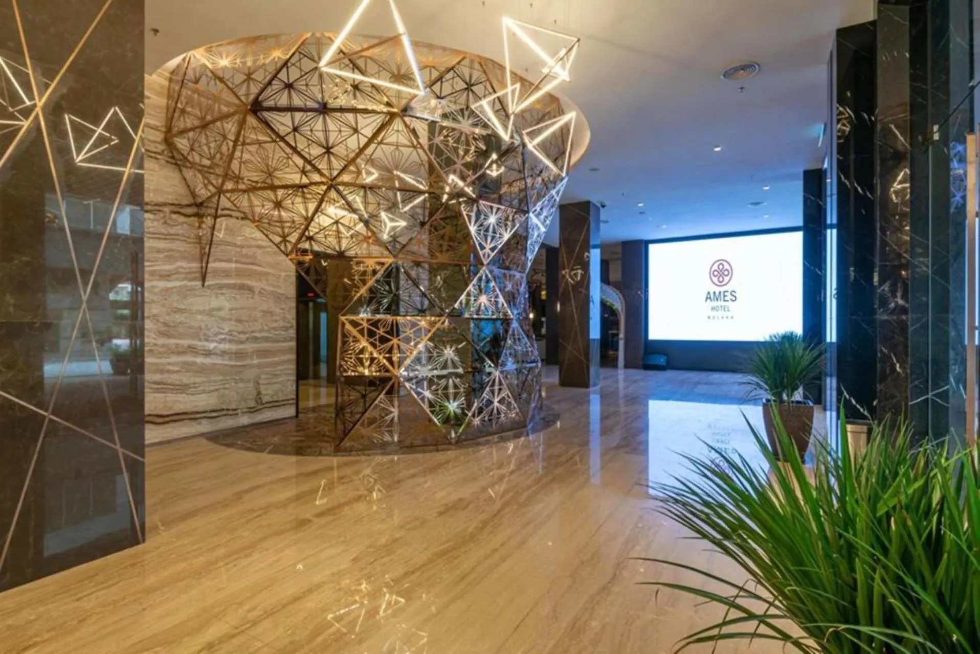 Lobby or reception in Ames Hotel