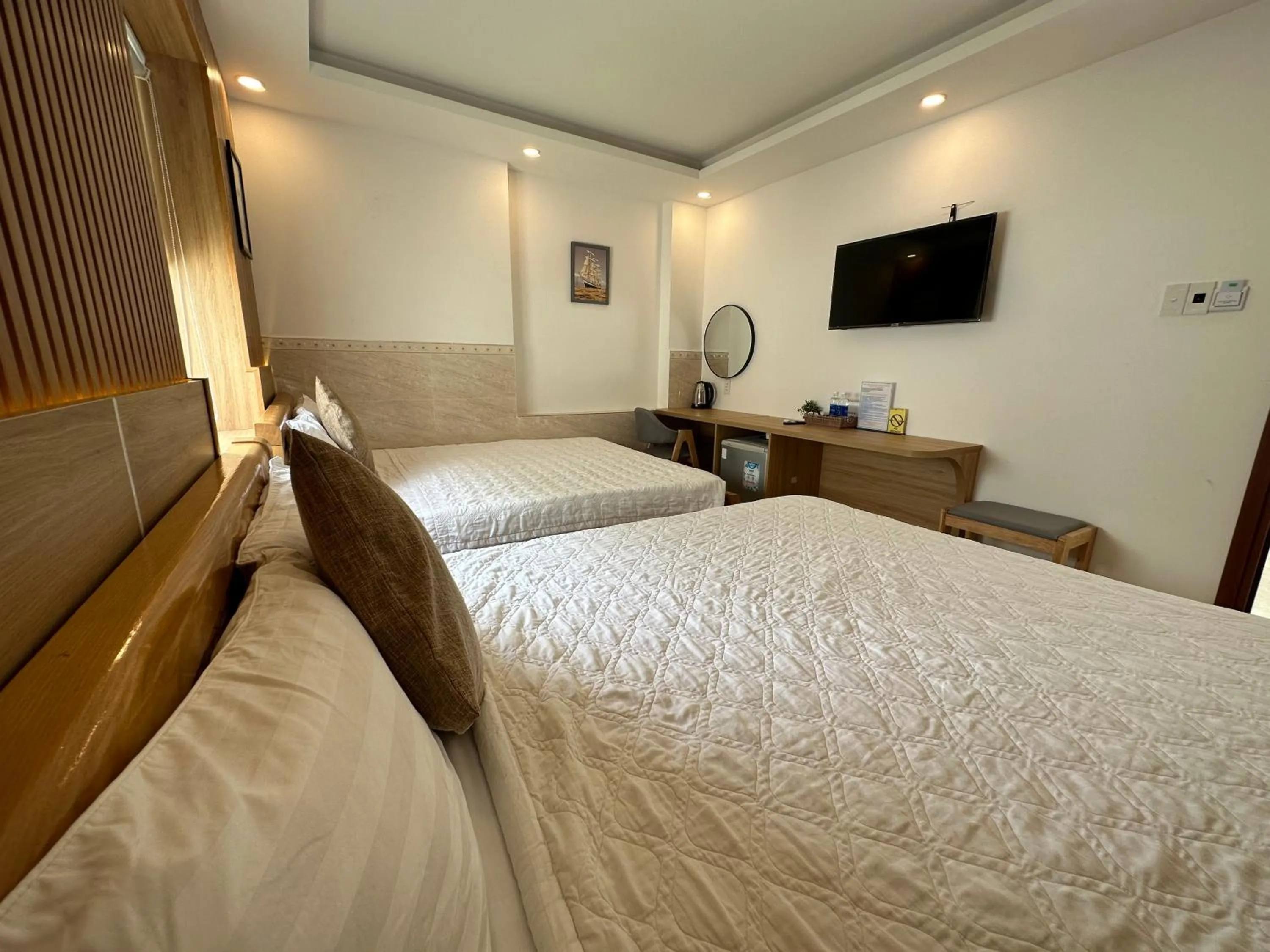 Bed in Ngọc Anh Hotel