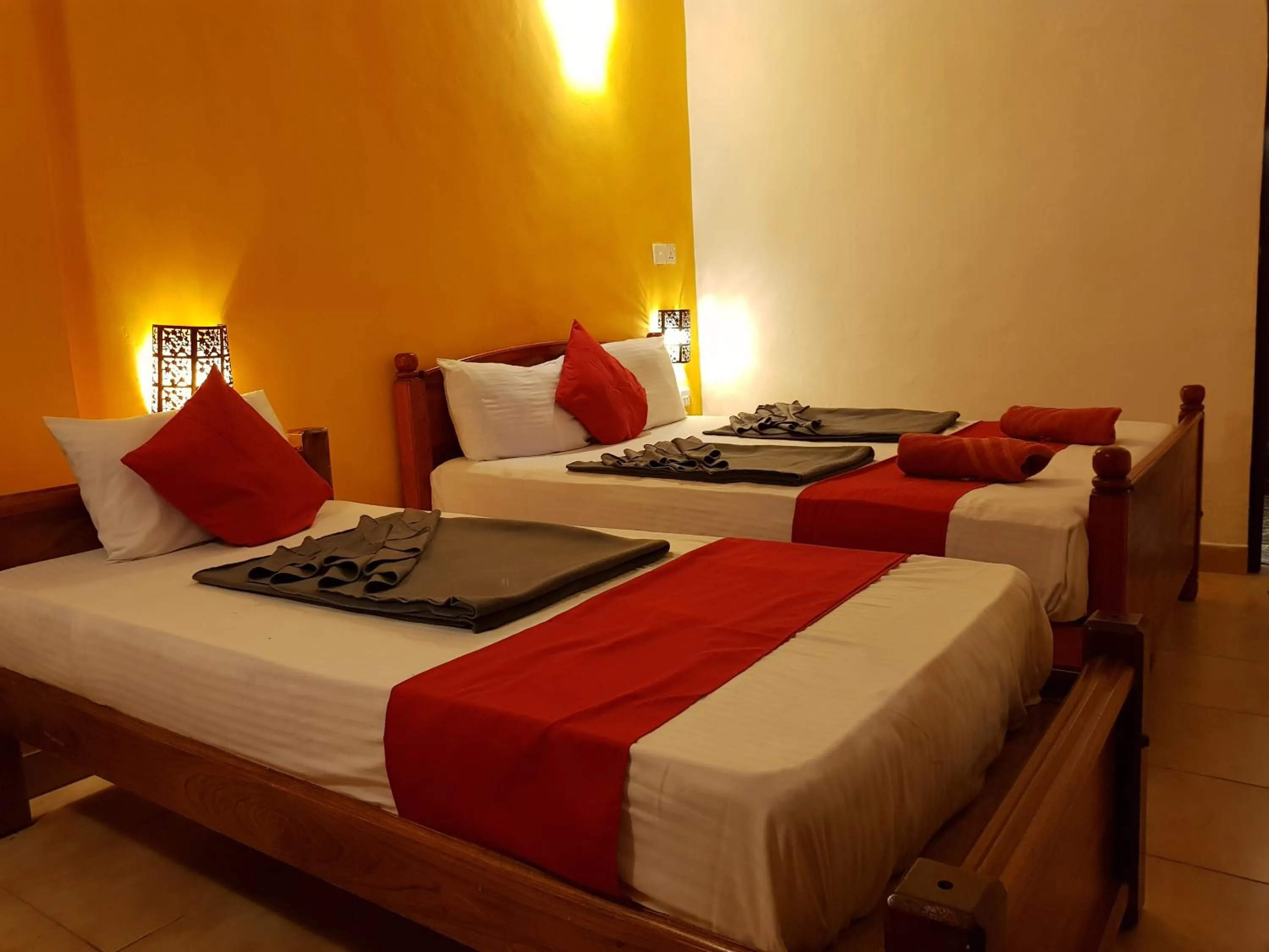 Bed in Ella Forest Paradise Hotel