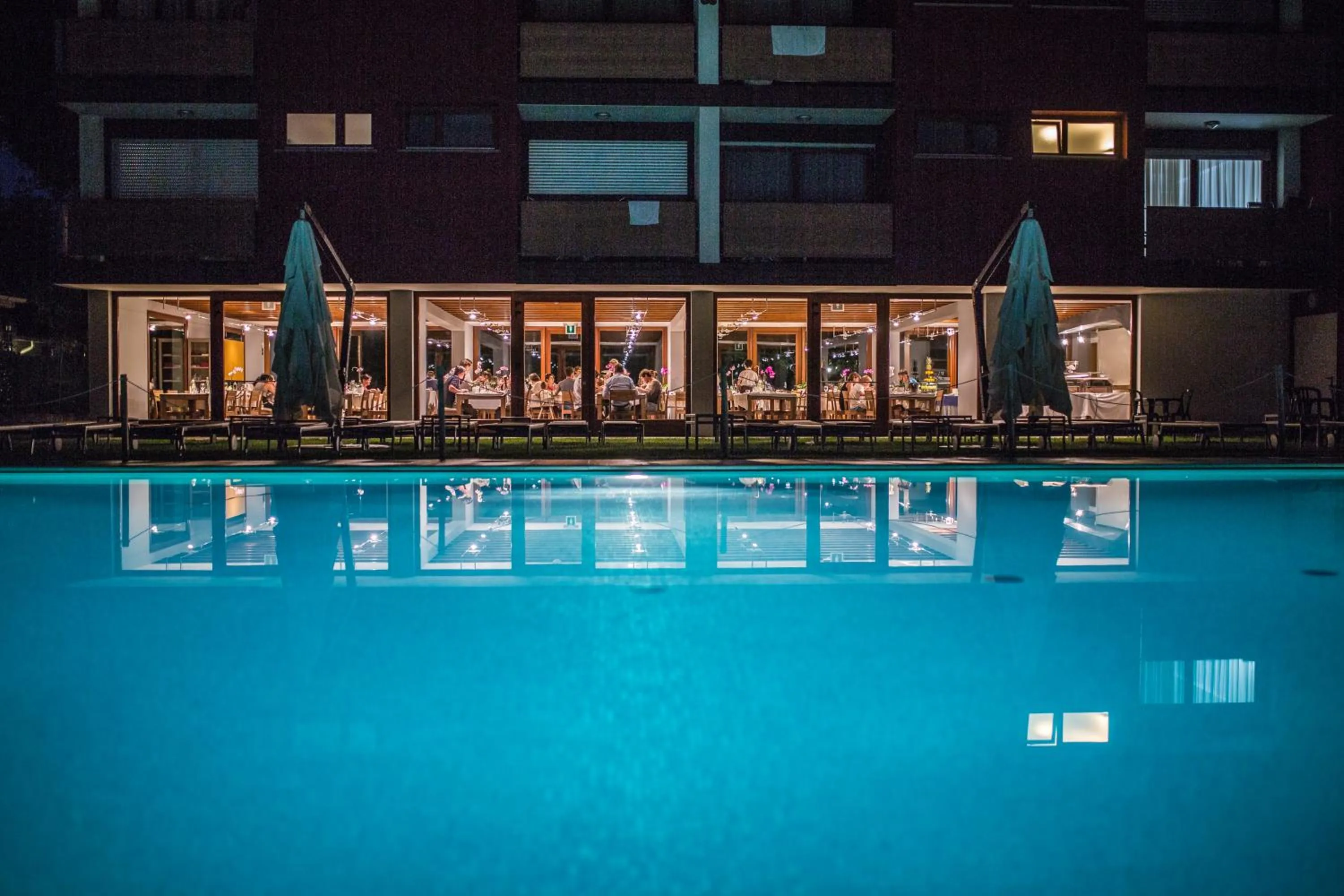 Pool view in Hotel La Pergola