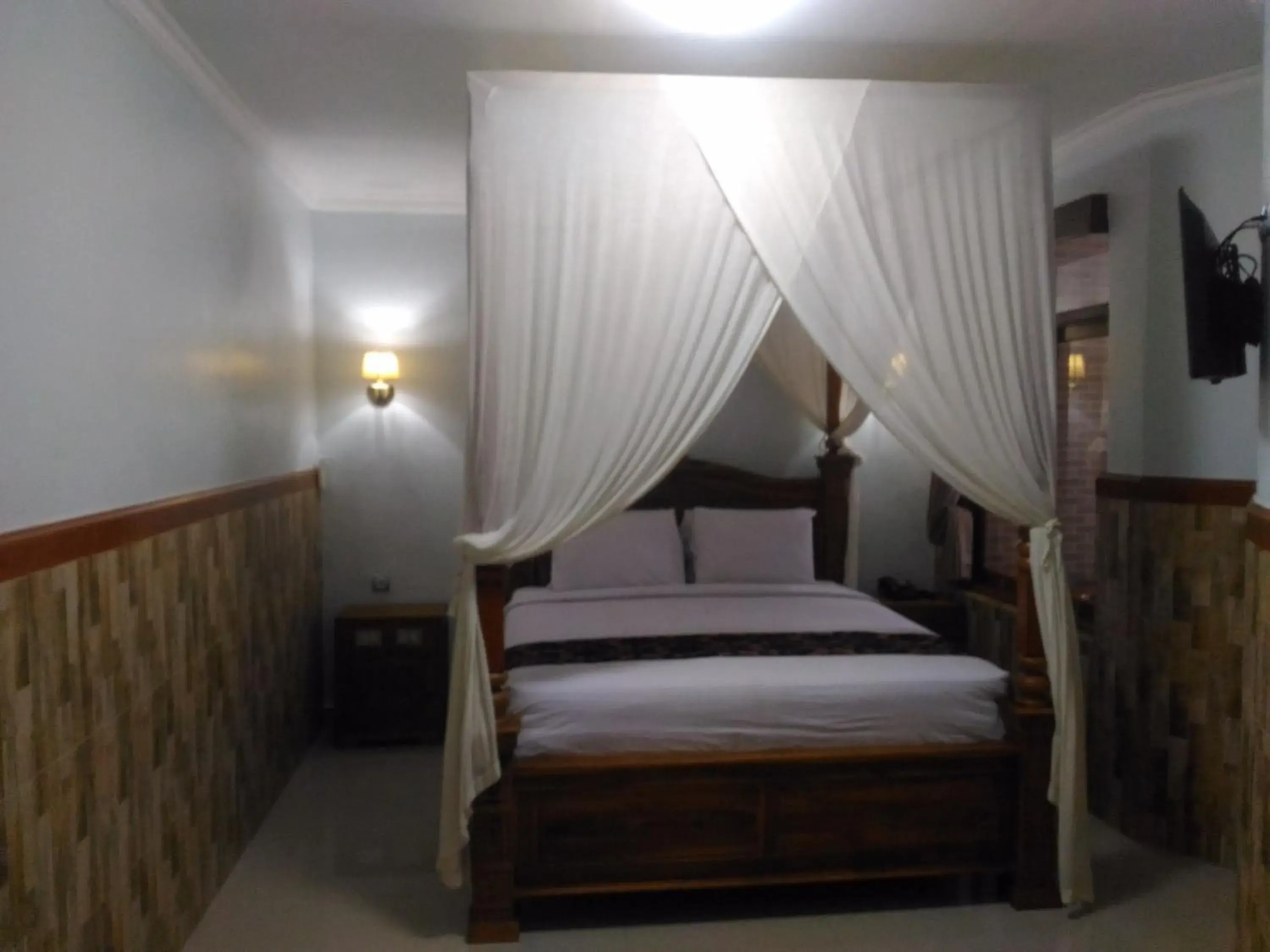 Bed in Hotel Sorga Cottages