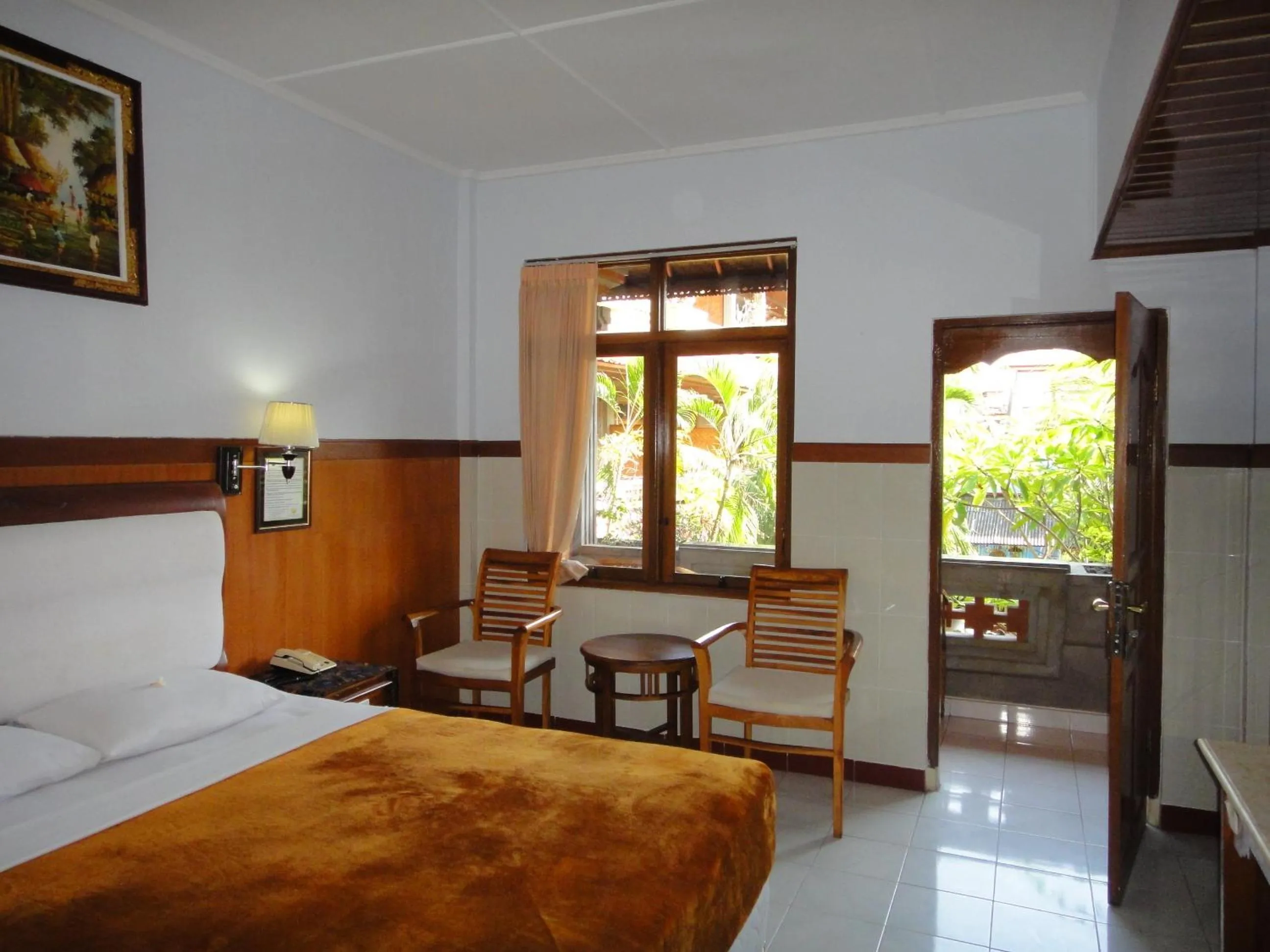 Bed in Hotel Sorga Cottages