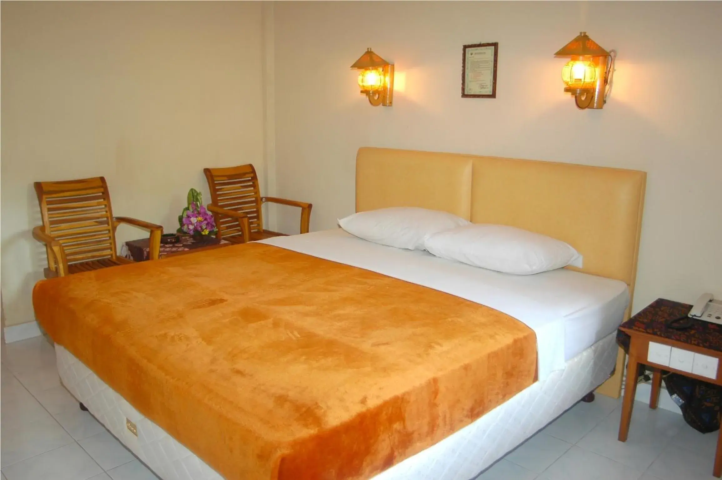 Bed in Hotel Sorga Cottages