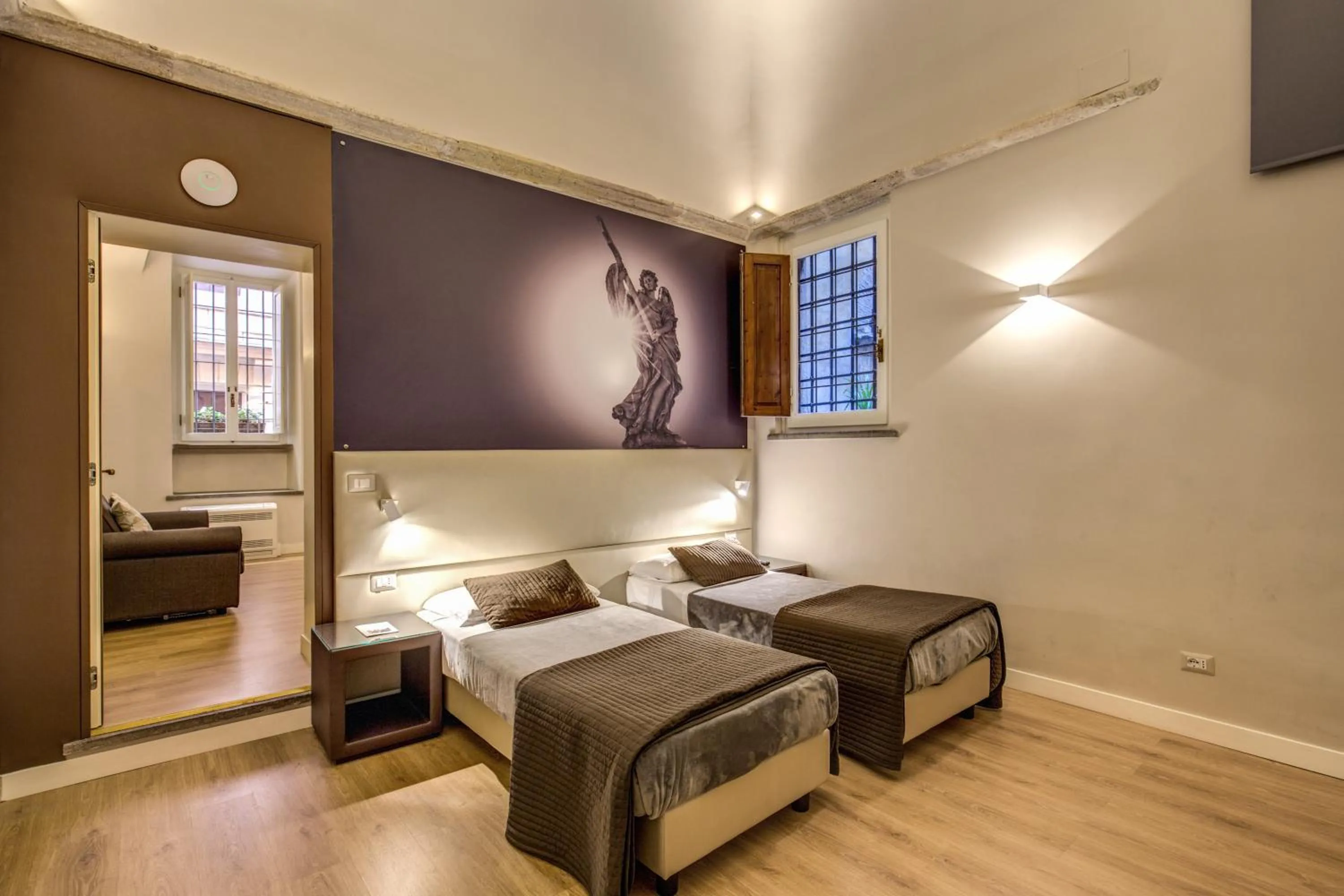 Bedroom, Bed in HiSuiteROME - ApartHotel