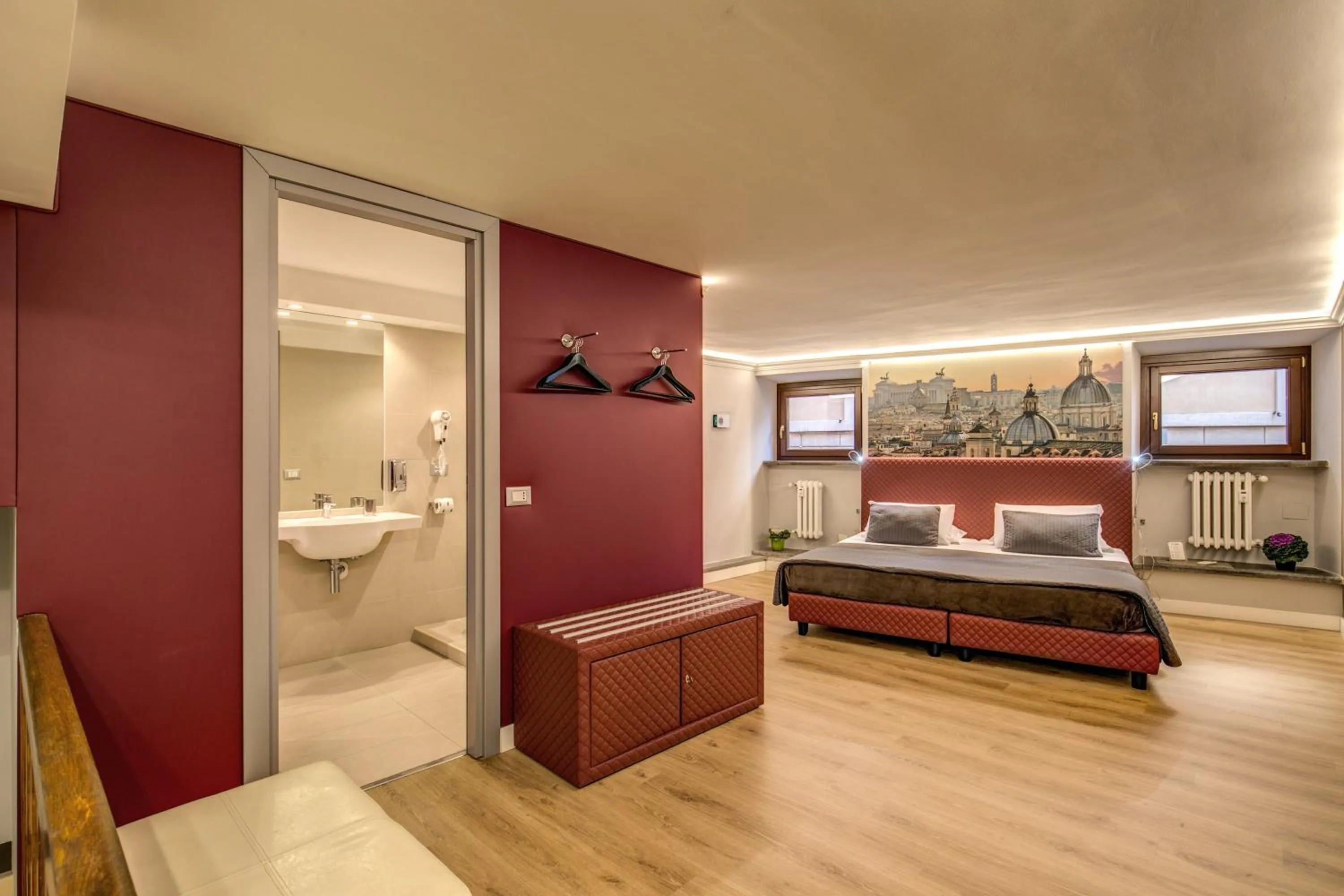 Bedroom, Bed in HiSuiteROME - ApartHotel