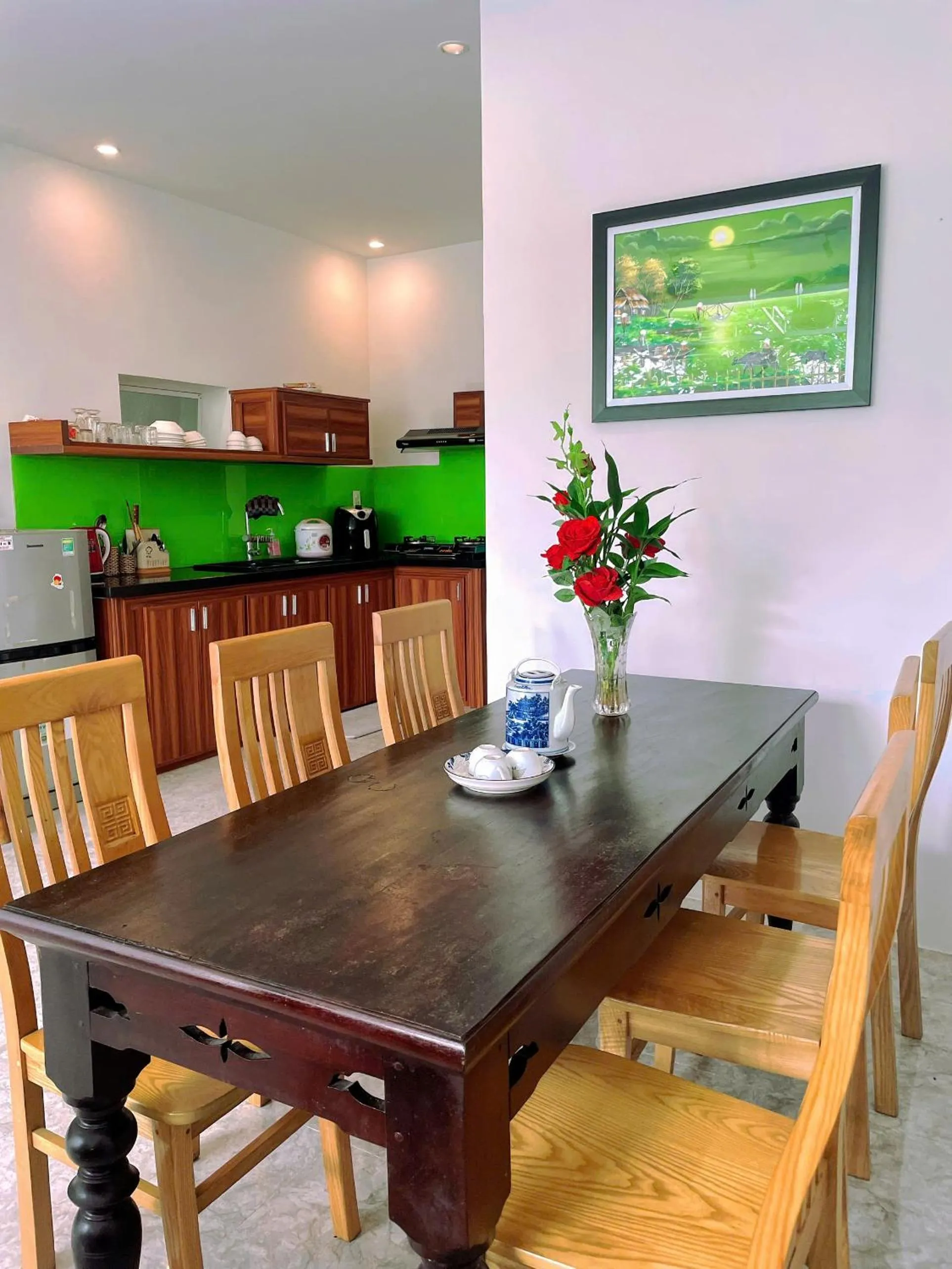 Kitchen or kitchenette in An Bang beach White Sand Sea Villa