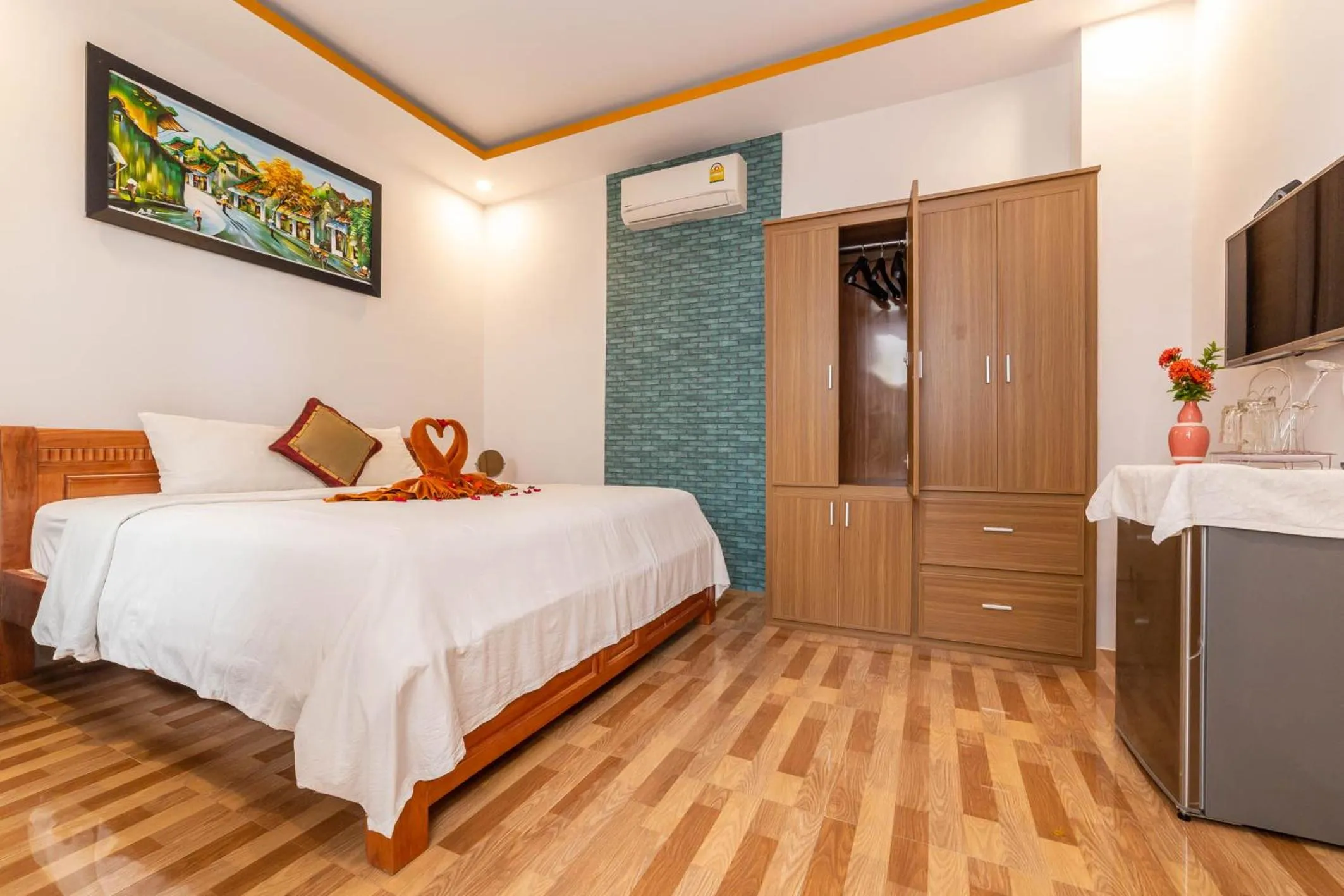 Bed in An Bang beach White Sand Sea Villa