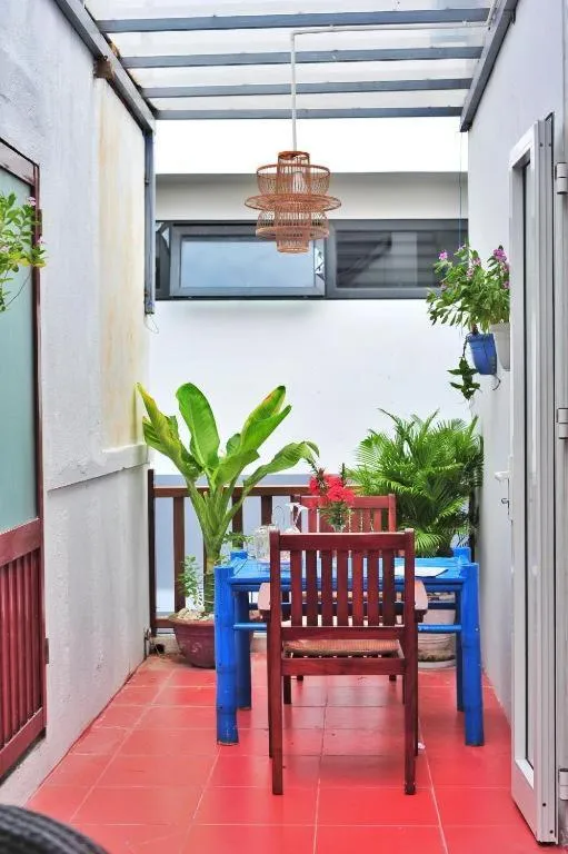 Balcony/Terrace in An Bang beach White Sand Sea Villa