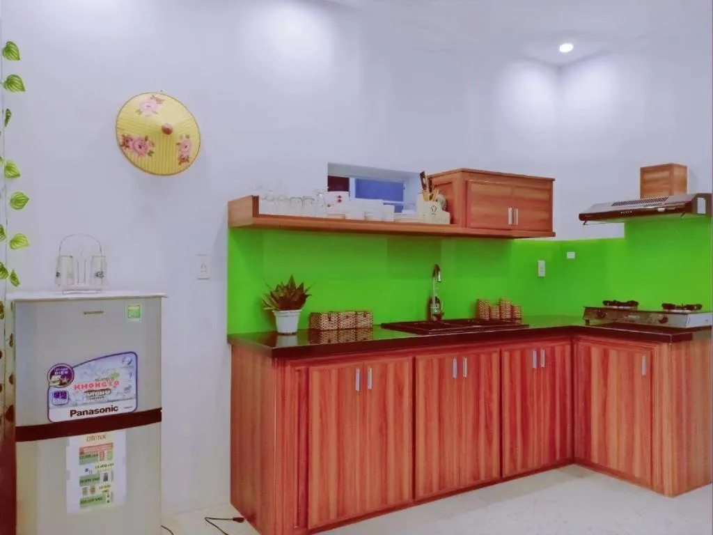 Kitchen or kitchenette in An Bang beach White Sand Sea Villa