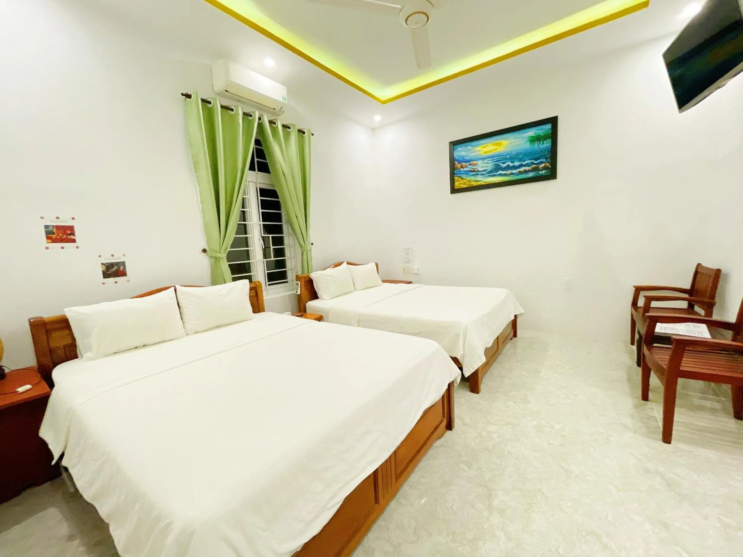 Bedroom, Bed in An Bang beach White Sand Sea Villa