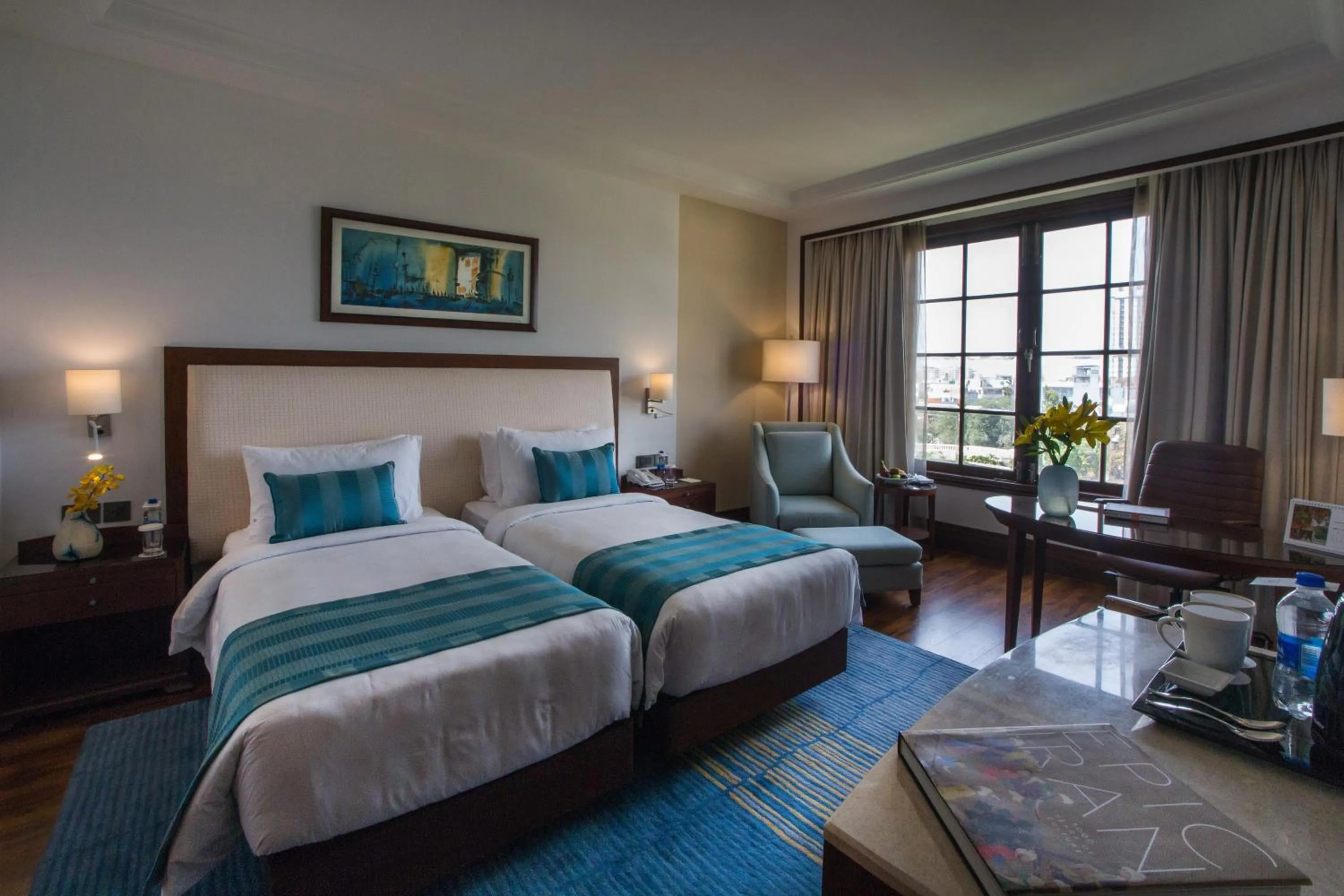 Bedroom, Bed in DLF Club 3