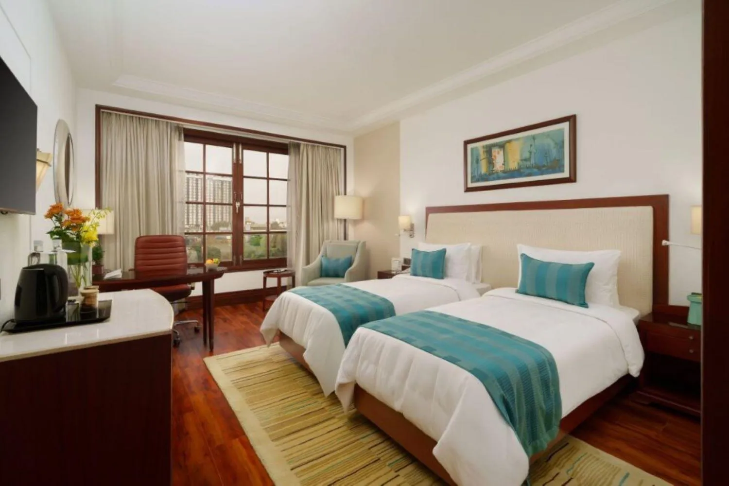 Bedroom, Bed in DLF Club 3