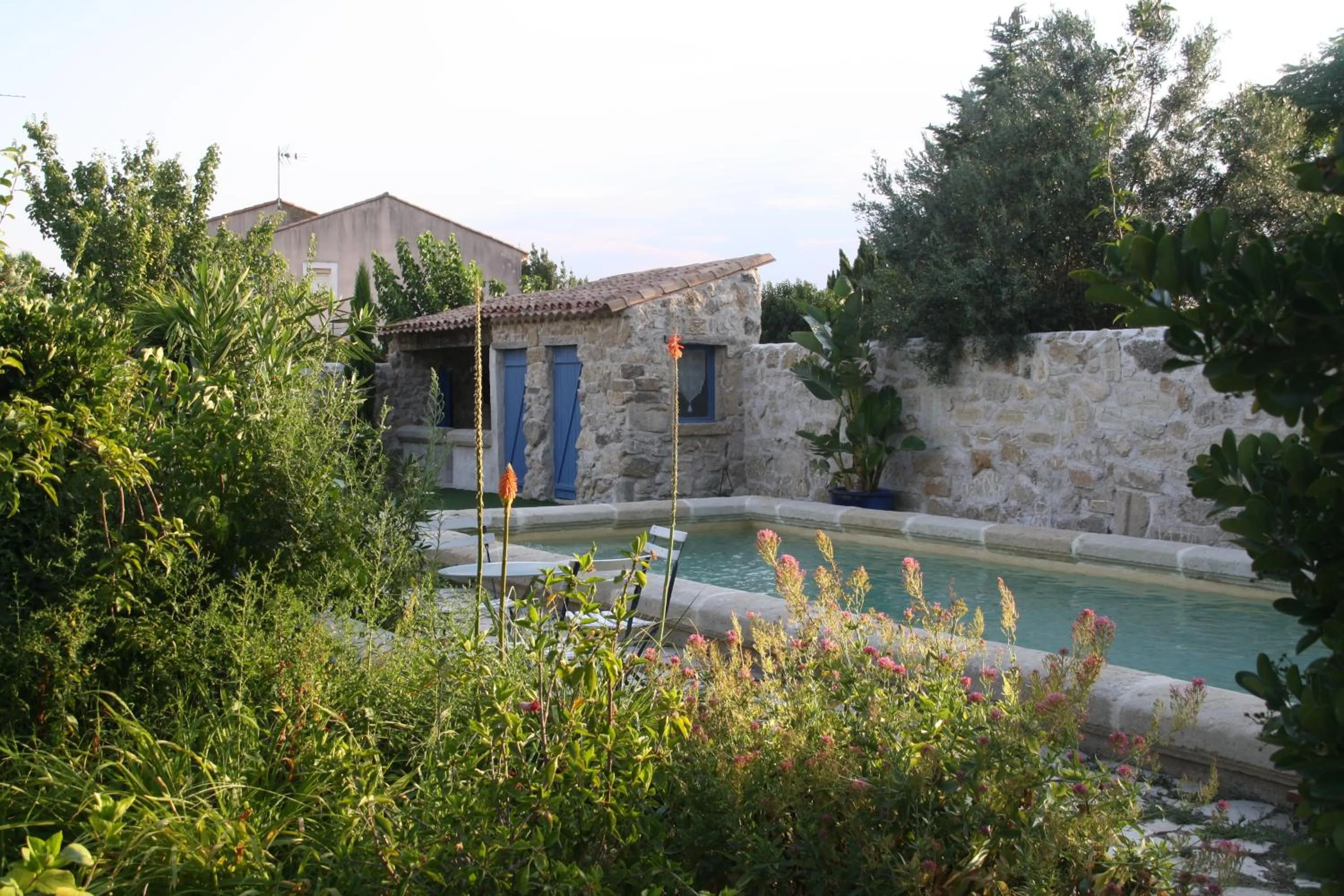 Pool view in Aux Pots Bleus