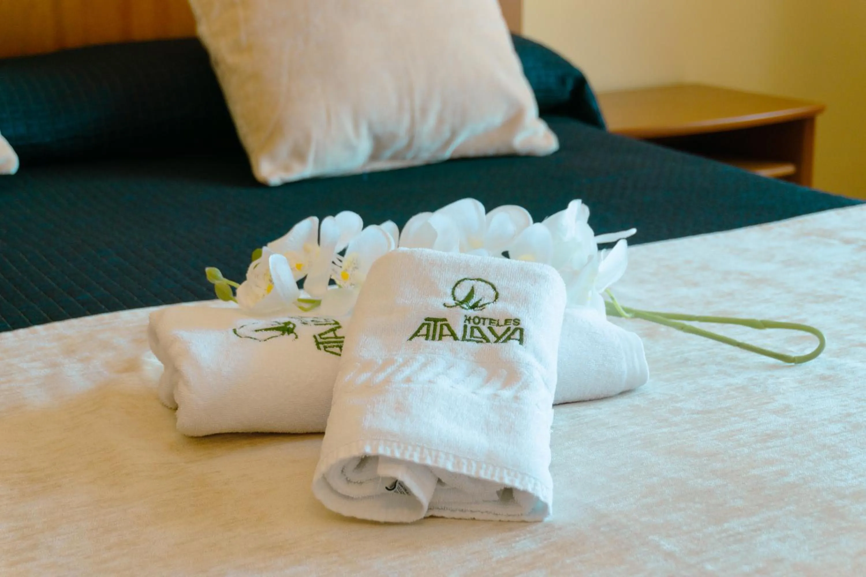 Bed in Hotel Atalaya II