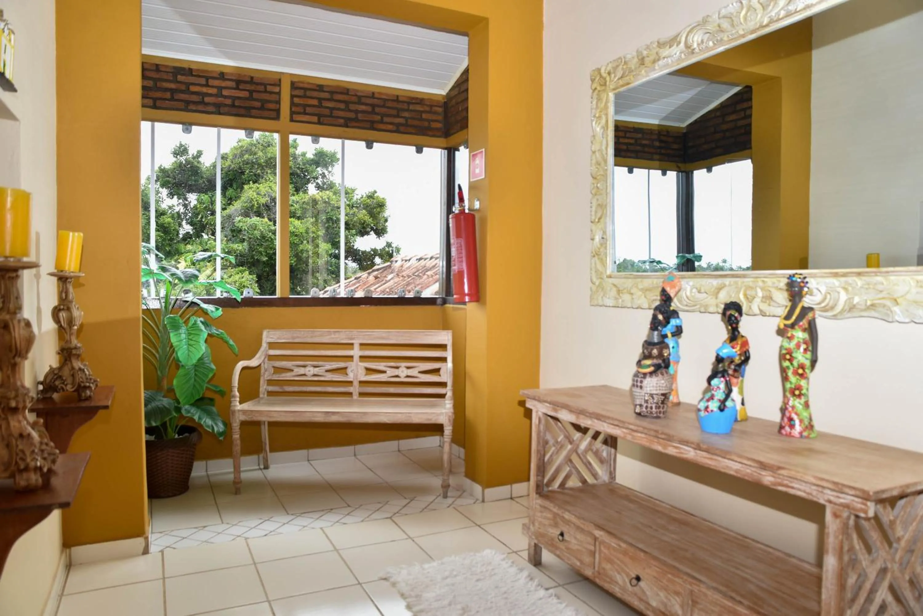 Seating area in Pousada A Flor da Terra