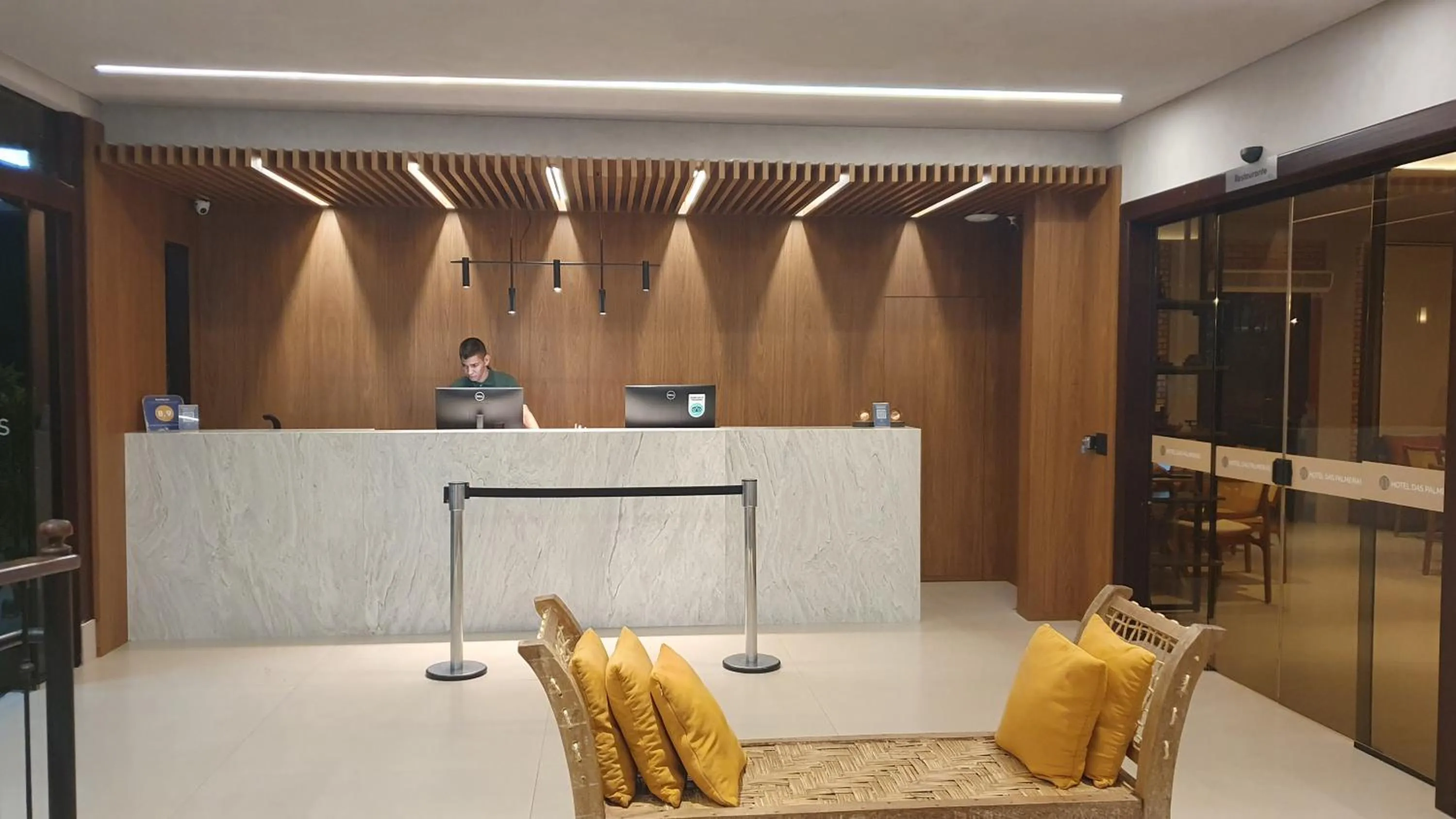 Lobby or reception in Hotel das Palmeiras