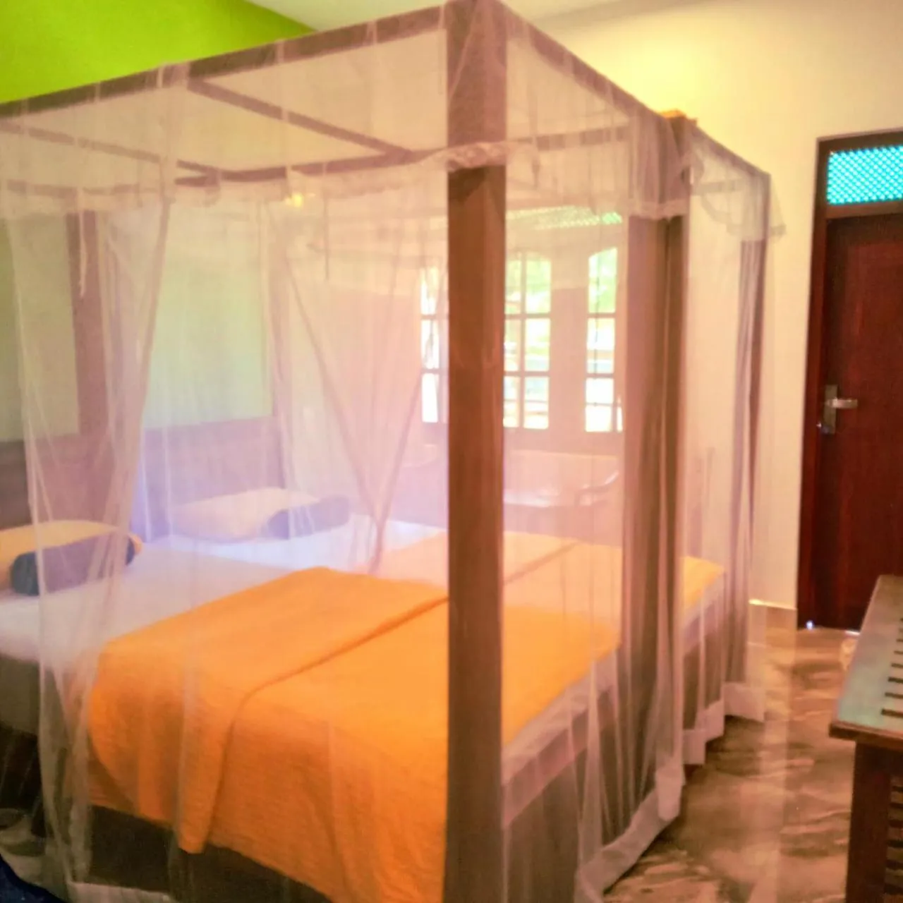 Bed in Jagabay Resort & Surfing School