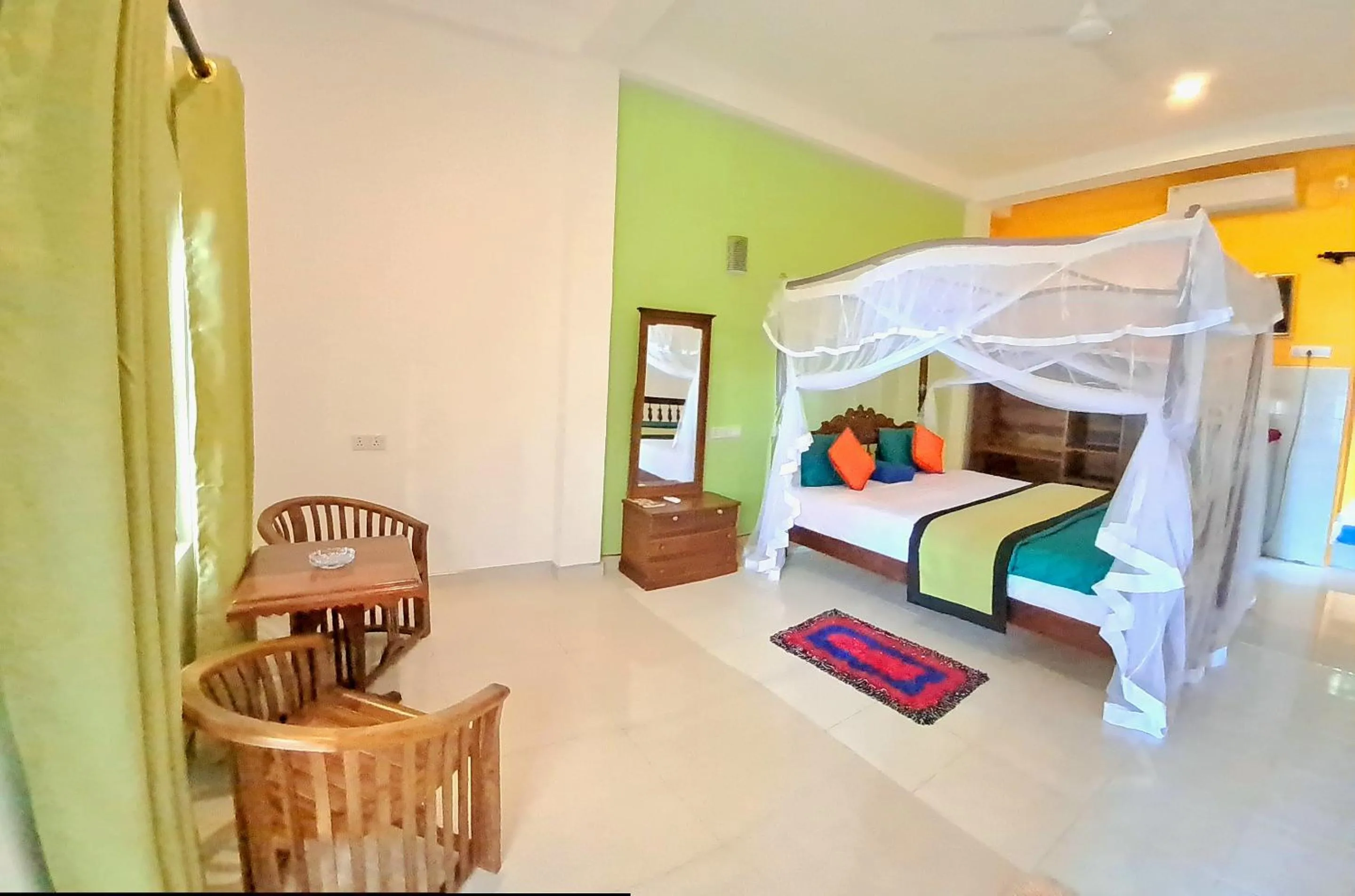 Bed in Jagabay Resort & Surfing School