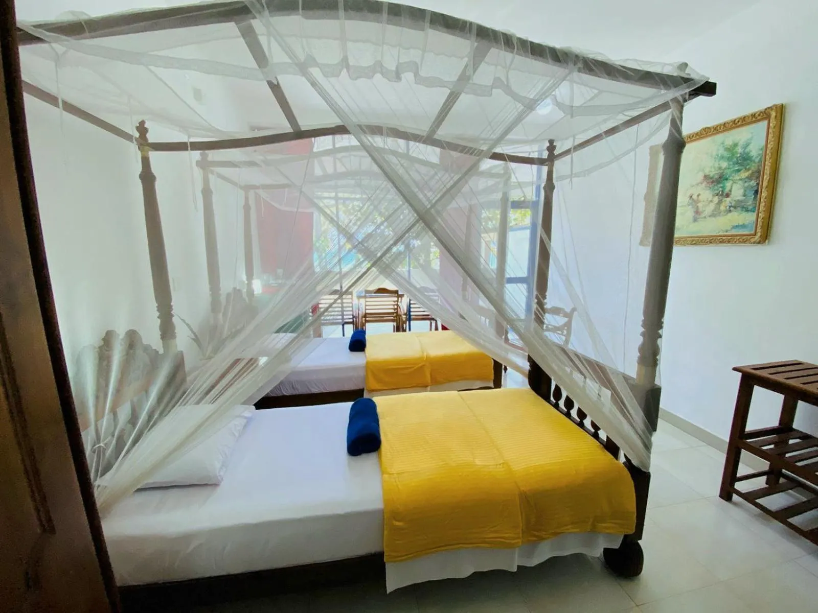 Bed in Jagabay Resort & Surfing School