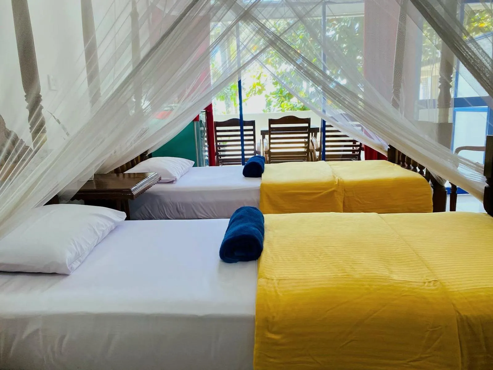 Bed in Jagabay Resort & Surfing School
