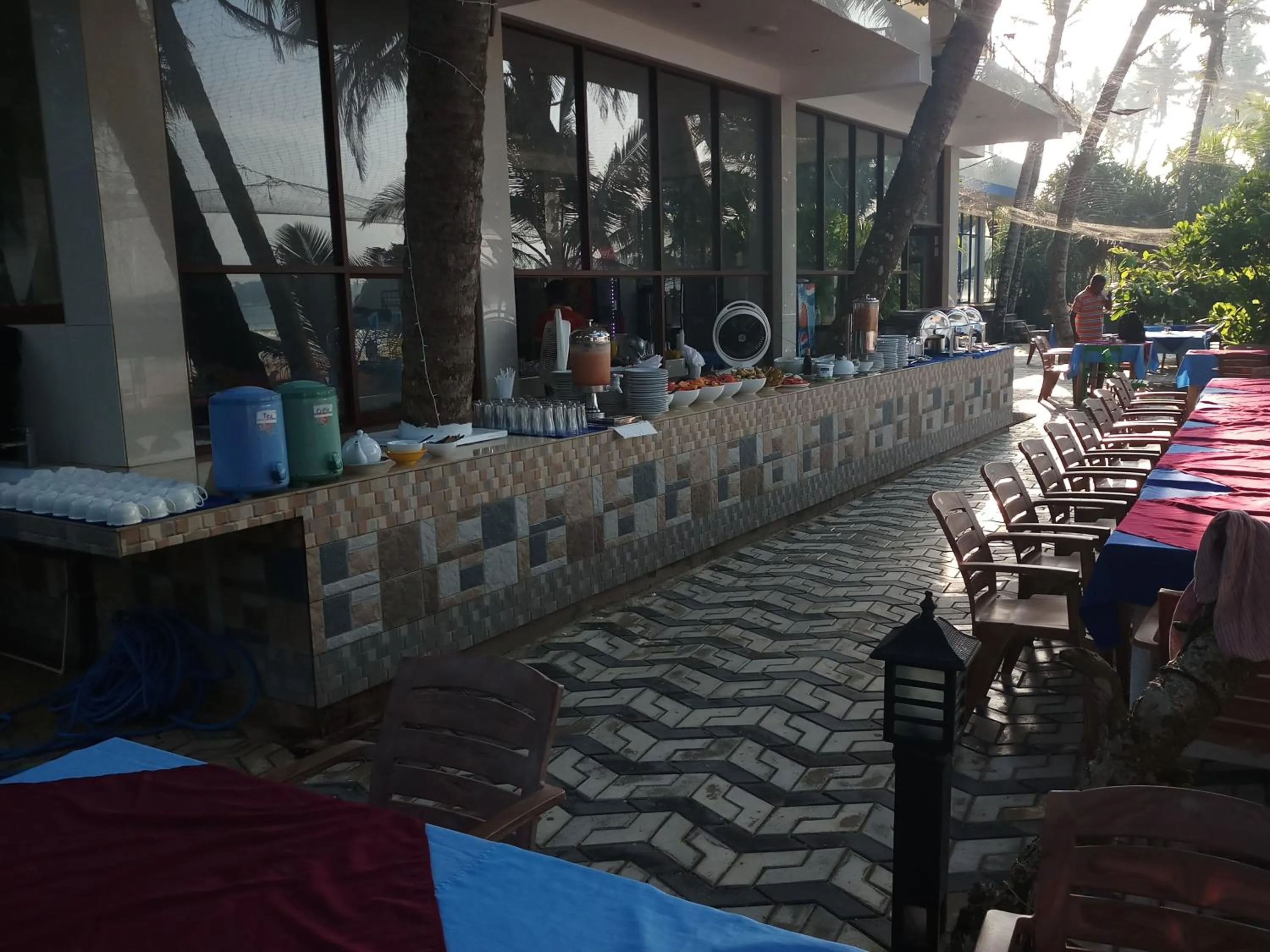Buffet breakfast in Jagabay Resort & Surfing School